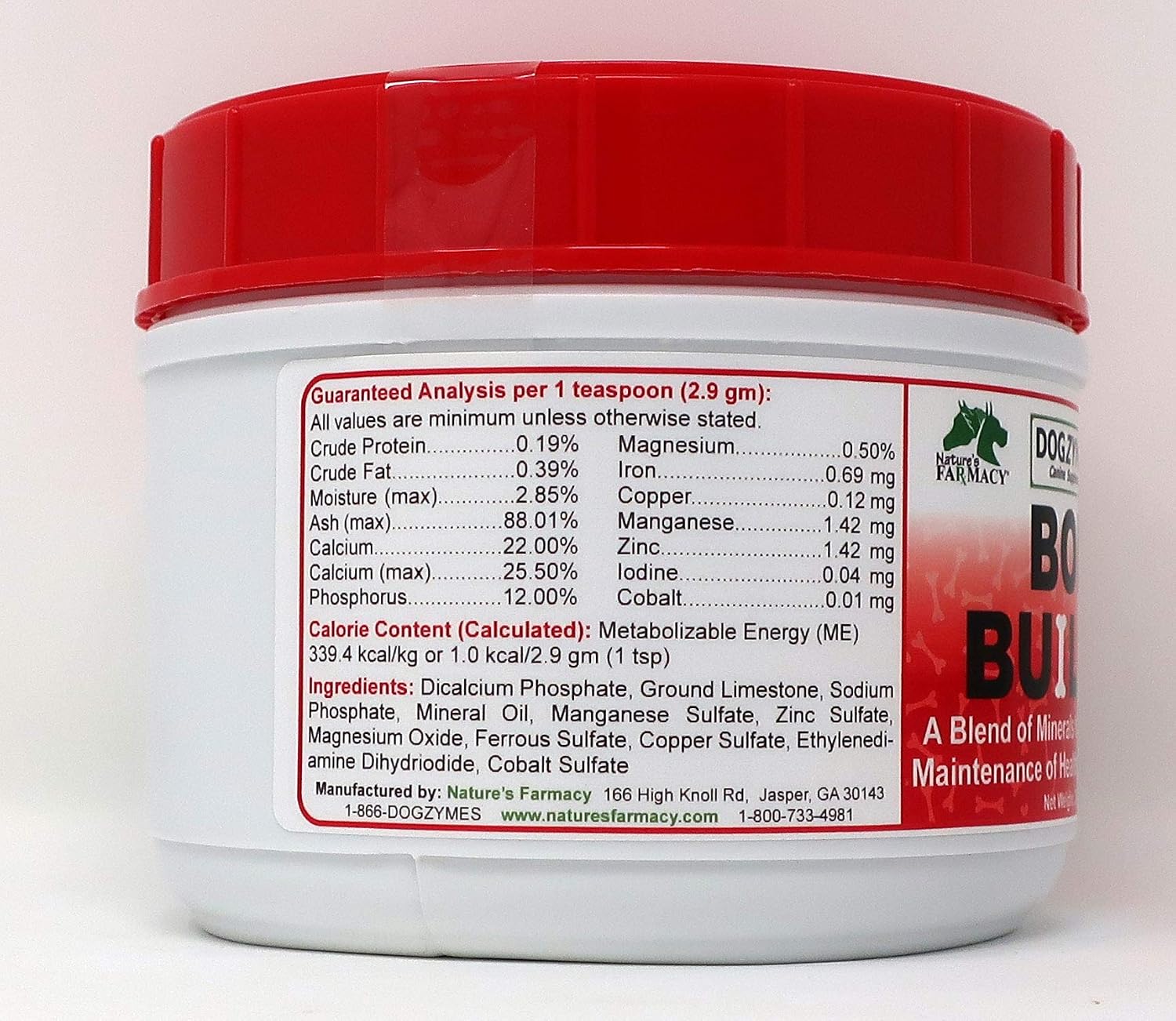 Dogzymes Bone Builder - Low Volume, Cost Effective Calcium Supplement