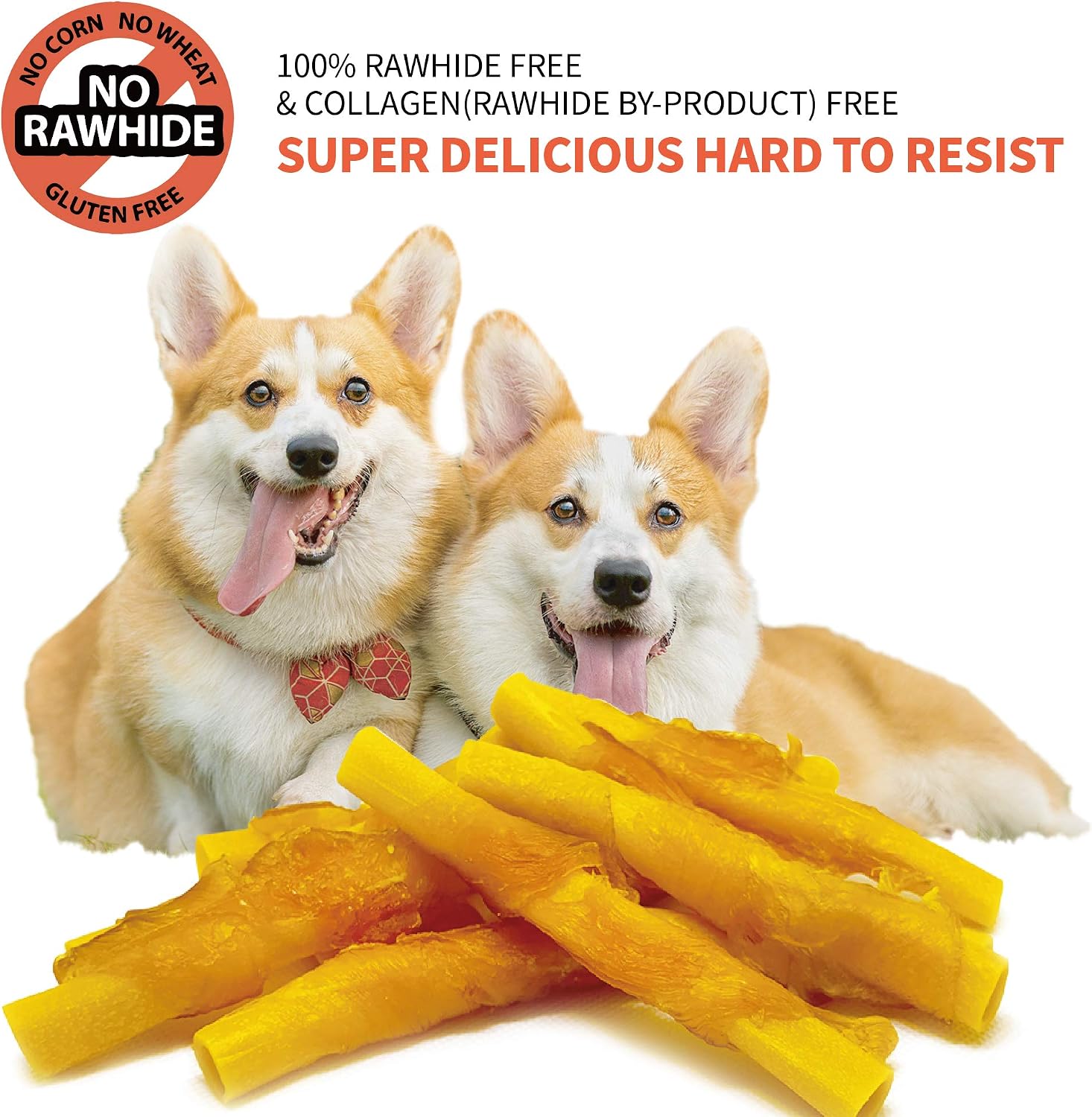 LuvChew Chicken Wrapped Dog Bone Treat Sticks with Glucosamine & Turmeric, Easy to Digest, Non-Rawhide Soft Chicken Cheese Dog Chew Treats 15pcs/Pack
