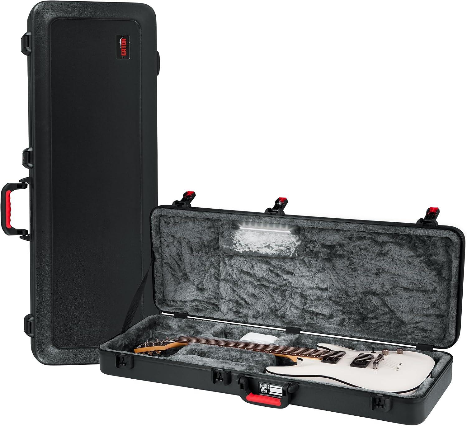 Gator Cases Molded Flight Case For SG Style Double Cut Away Guitars With TSA Approved Locking Latch, (GTSA-GTRSG)
