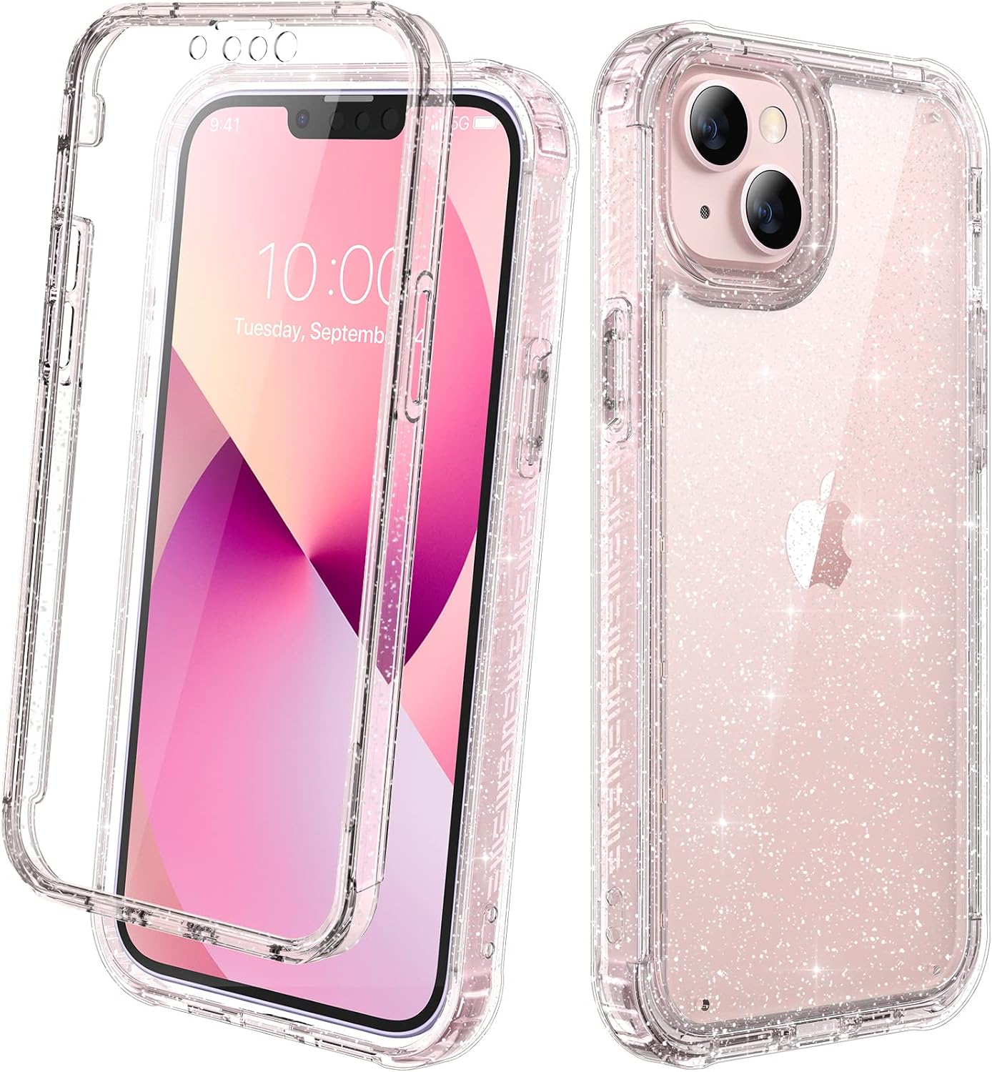 Diaclara Designed for iPhone 12 Mini Case, Full Body Rugged with Built-in Touch Sensitive Anti-Scratch Screen Protector