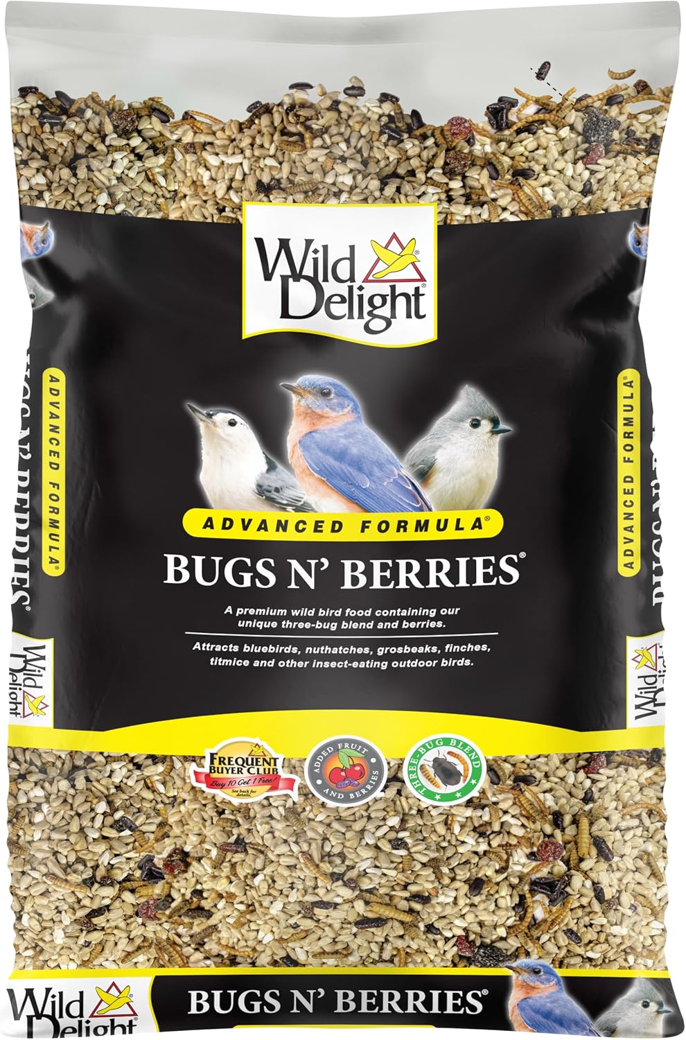 Wild Delight Deck, Porch N' Patio No Waste Bird Food, 5 lb, (374050)
