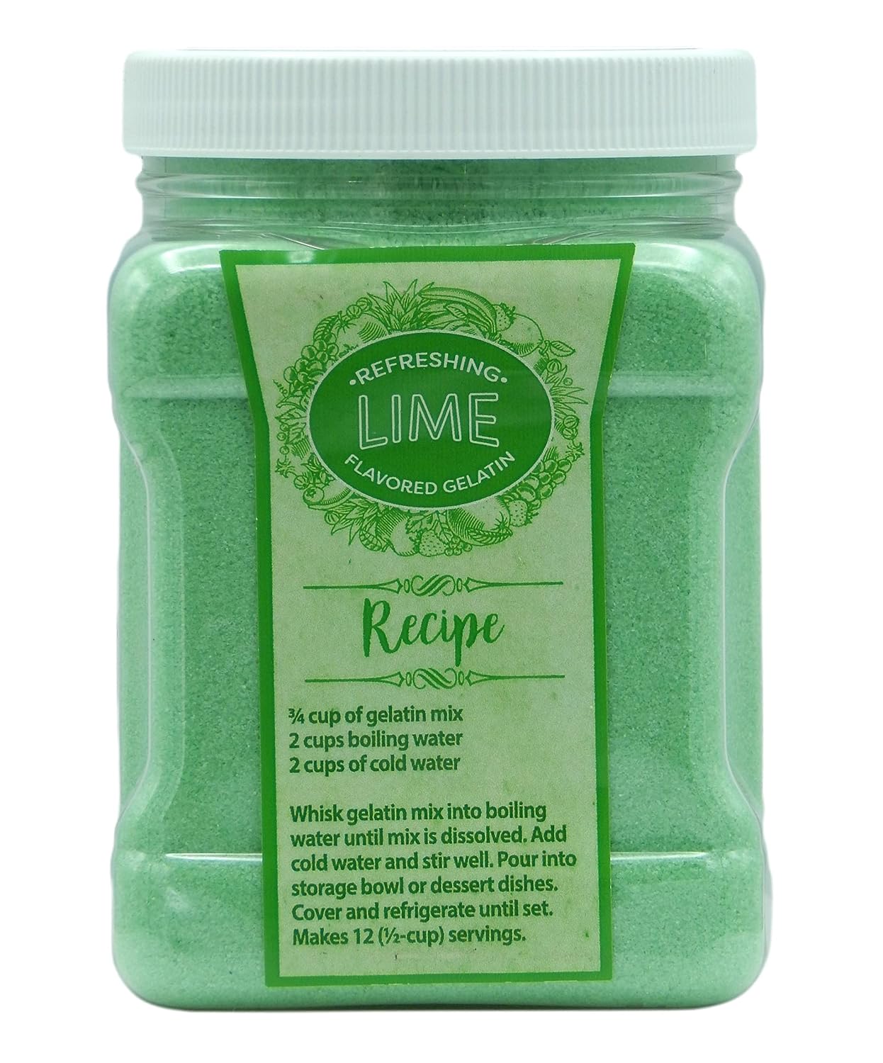 Lime Gelatin - 2 Lb Container
