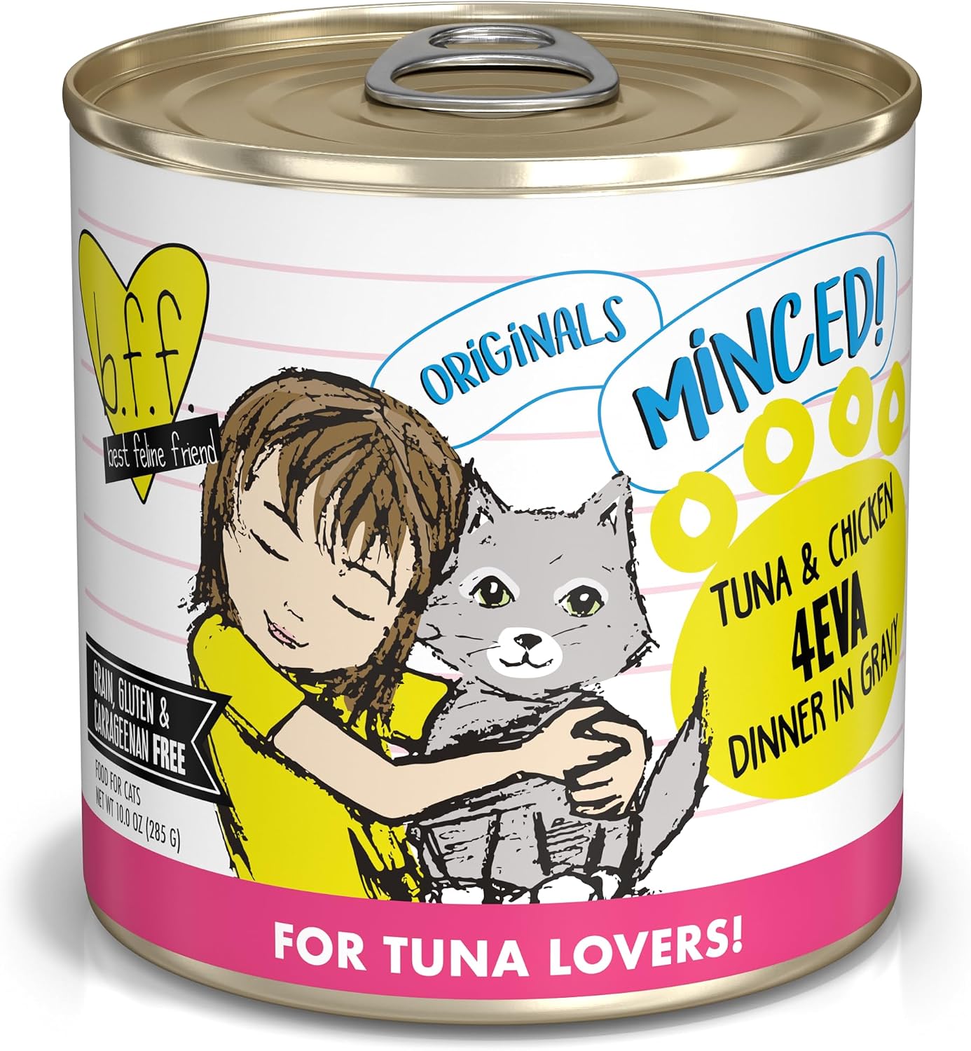 Weruva BFF Minced Natural Wet Cat Food, Batch O Besties Variety Pack, 5.5oz Can, Pack of 8