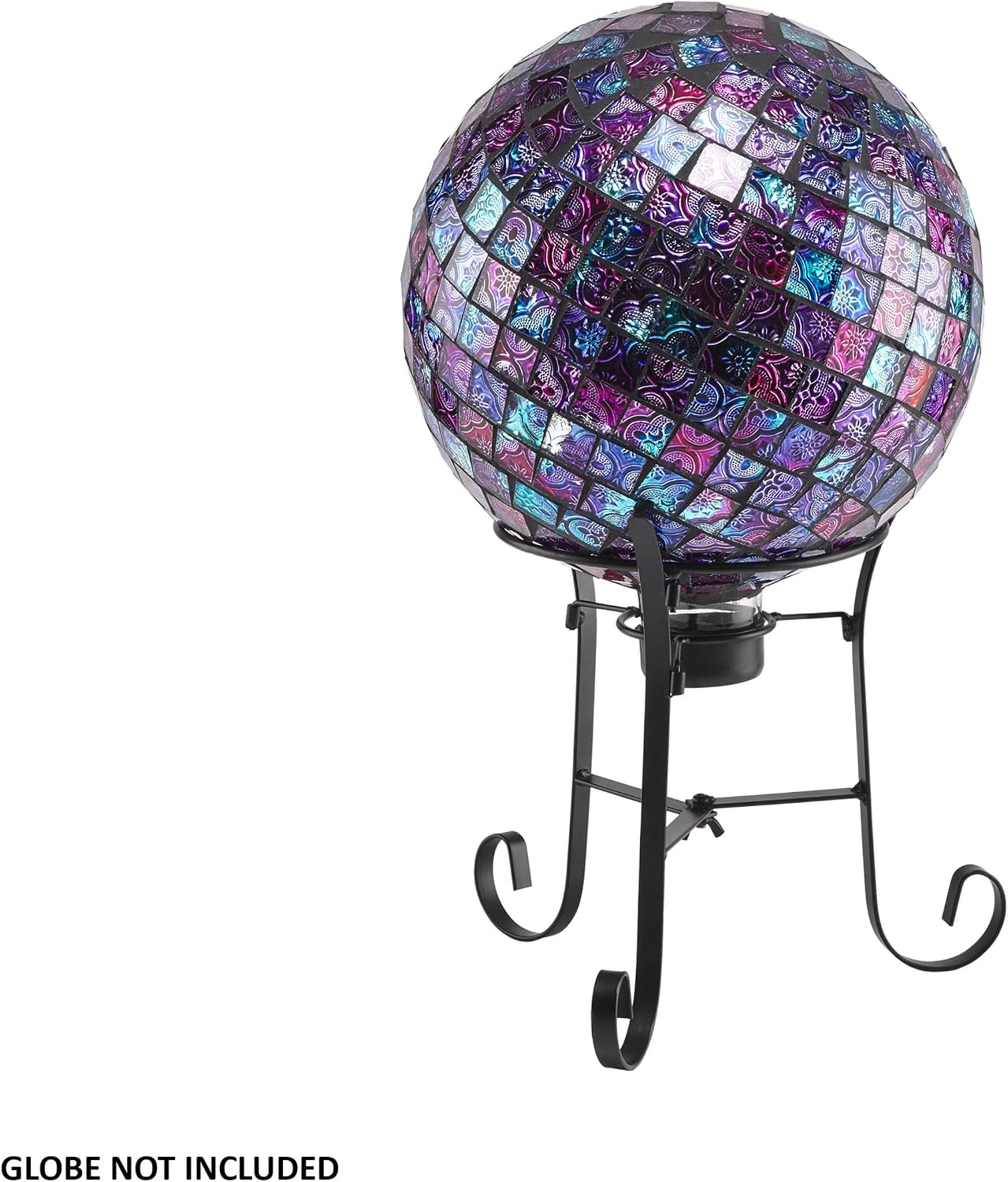 Alpine Corporation 12" Tall Indoor/Outdoor Roman Column Gazing Globe Display Stand