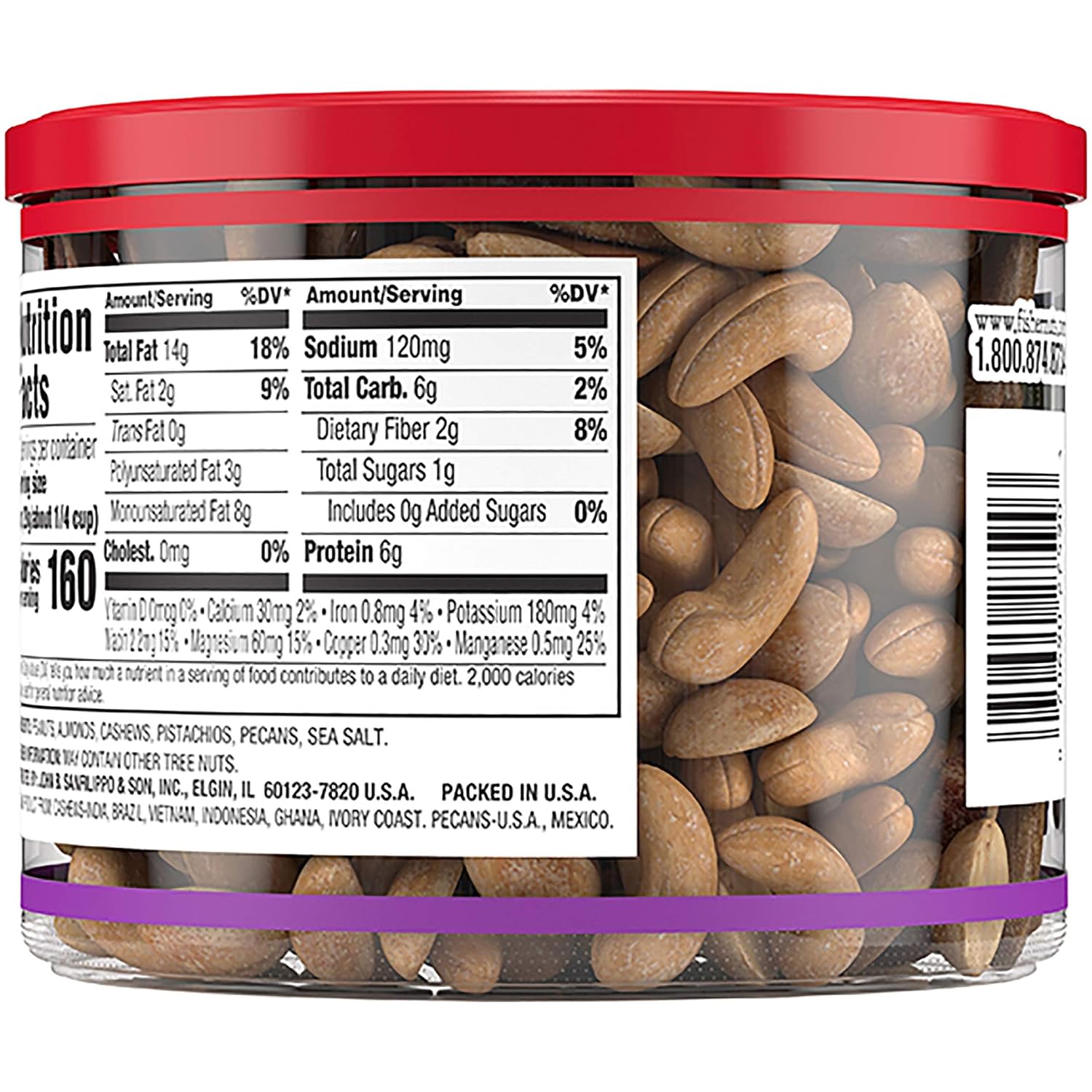 Fisher Oven Roasted Never Fried Deluxe Mixed Nuts, 24 Ounces