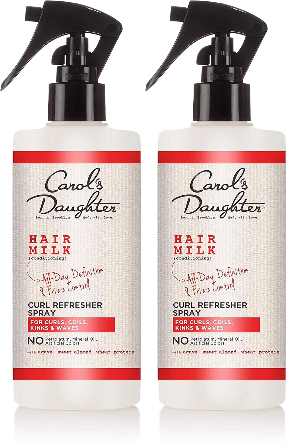 Carol's Daughter Hair Milk Curl Refresher Spray for Coils and Waves, with Agave, Sweet Almond and Wheat Protein, 10 fl oz