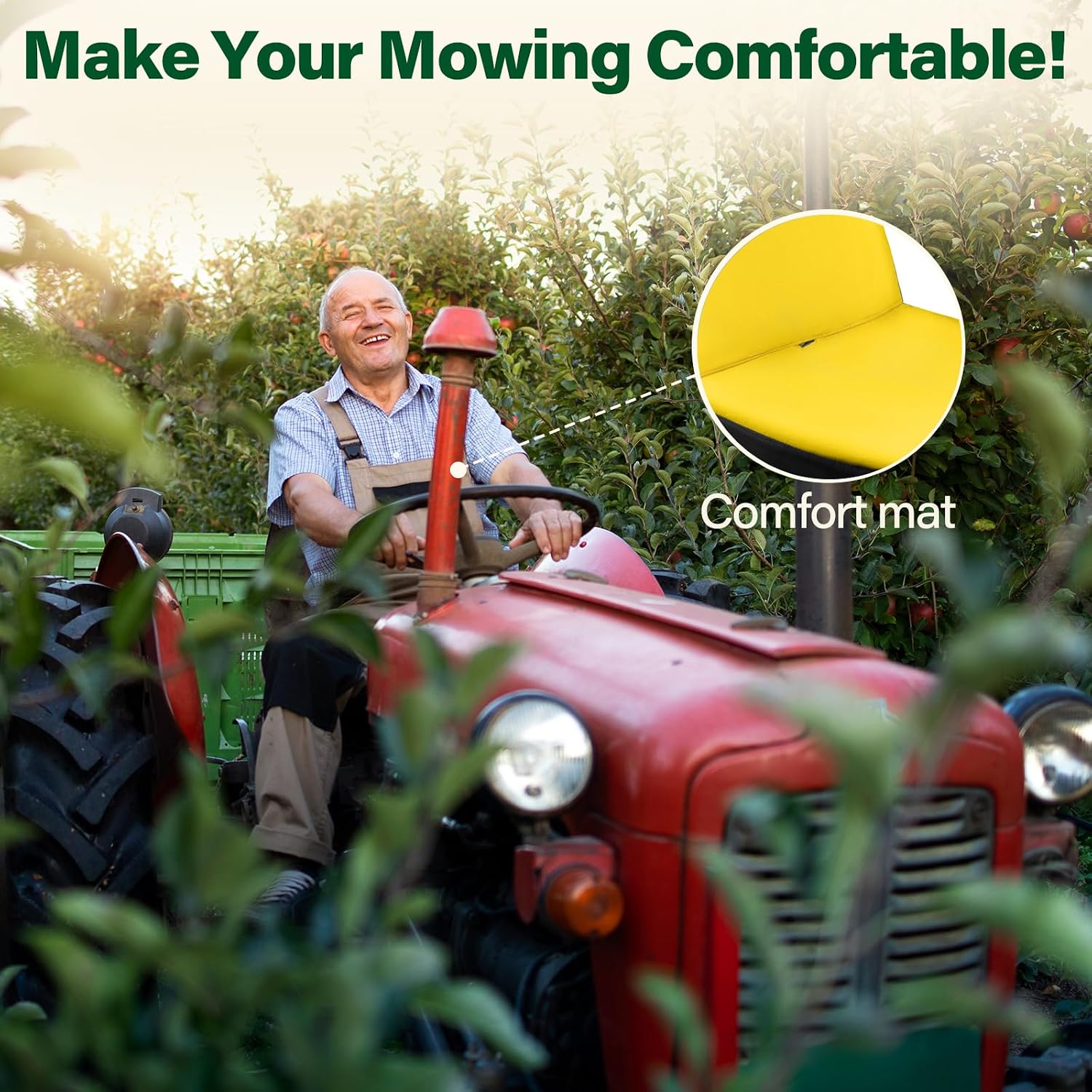 Himal Riding Lawn Mower Seat Cover, Durable 600D Polyester Oxford Durable Tractor Seat Cover,Large