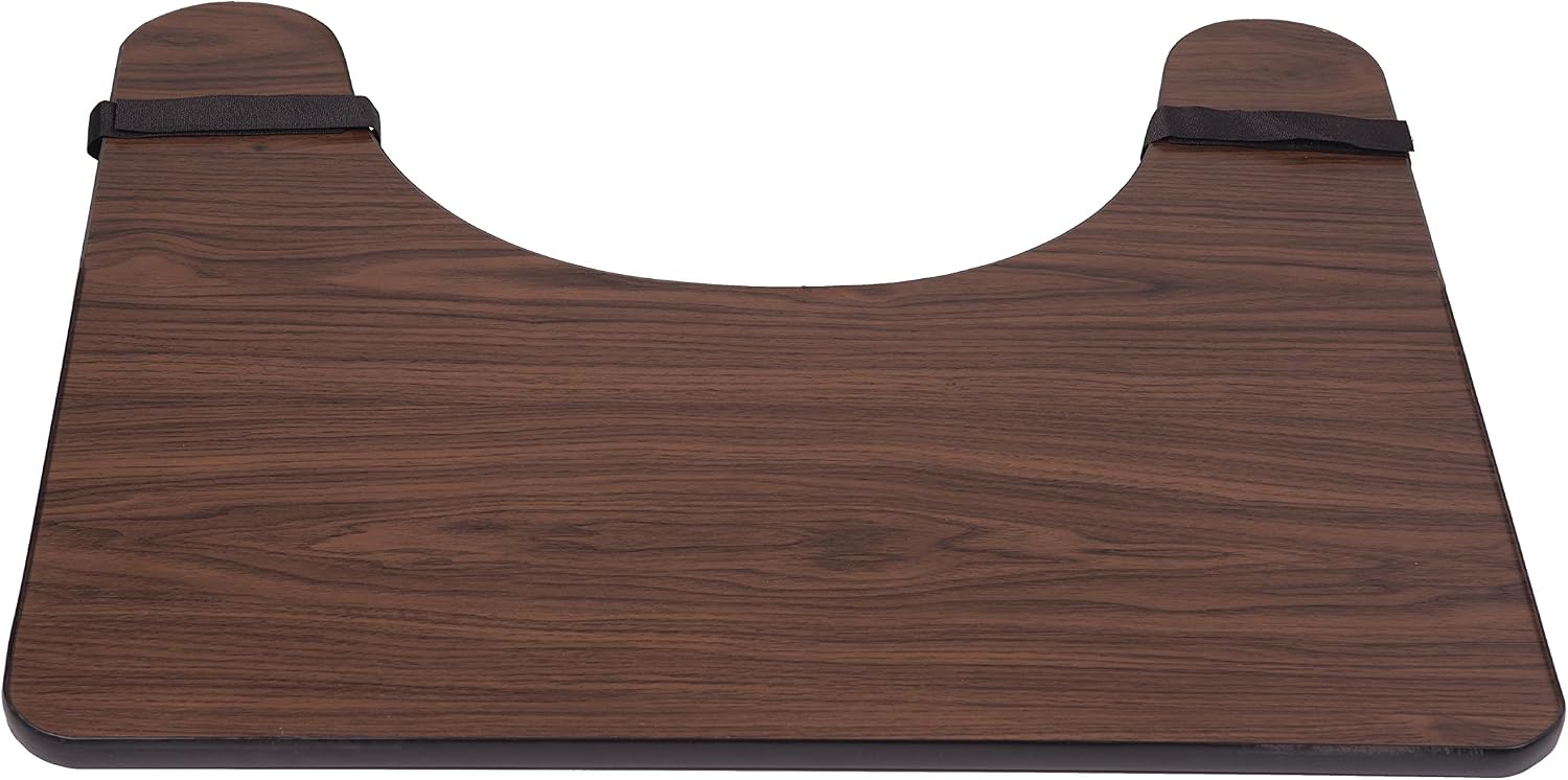 DMI Wood Wheelchair Lap Tray, Wheelchair Tray, Removable Wheelchair Tray Table, Wheelchair Table Tray for Seniors, Hardwood, 1 Count