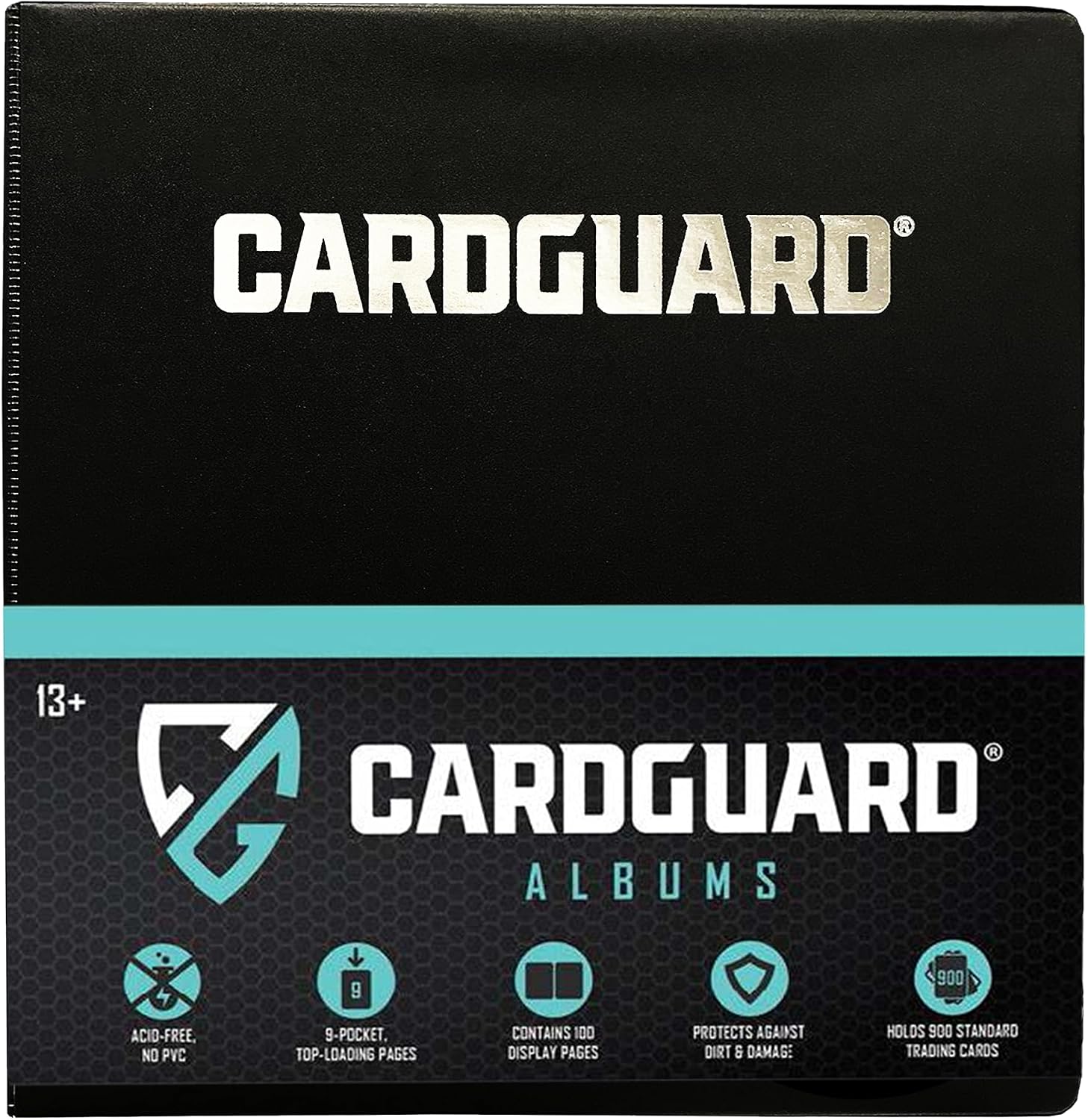 Premium 3” Trading Card Binder – 100 Side-Loading Pages 9 Pocket Binder - Archival Safe 3-Ring Storage for Pokémon, YuGiOh, MTG, TCG