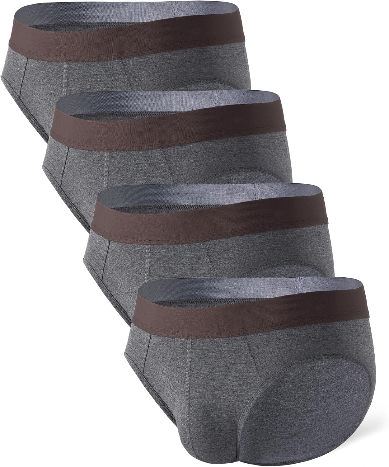 DAVID ARCHY Men's Bamboo Rayon Briefs Underwear Breathable Support Pouch