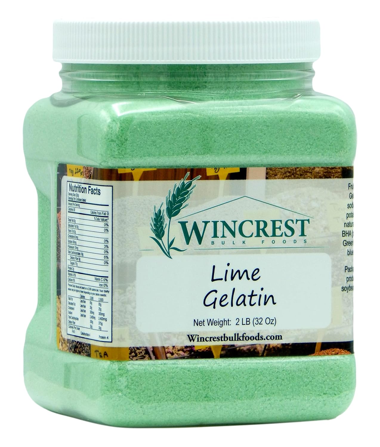Lime Gelatin - 2 Lb Container