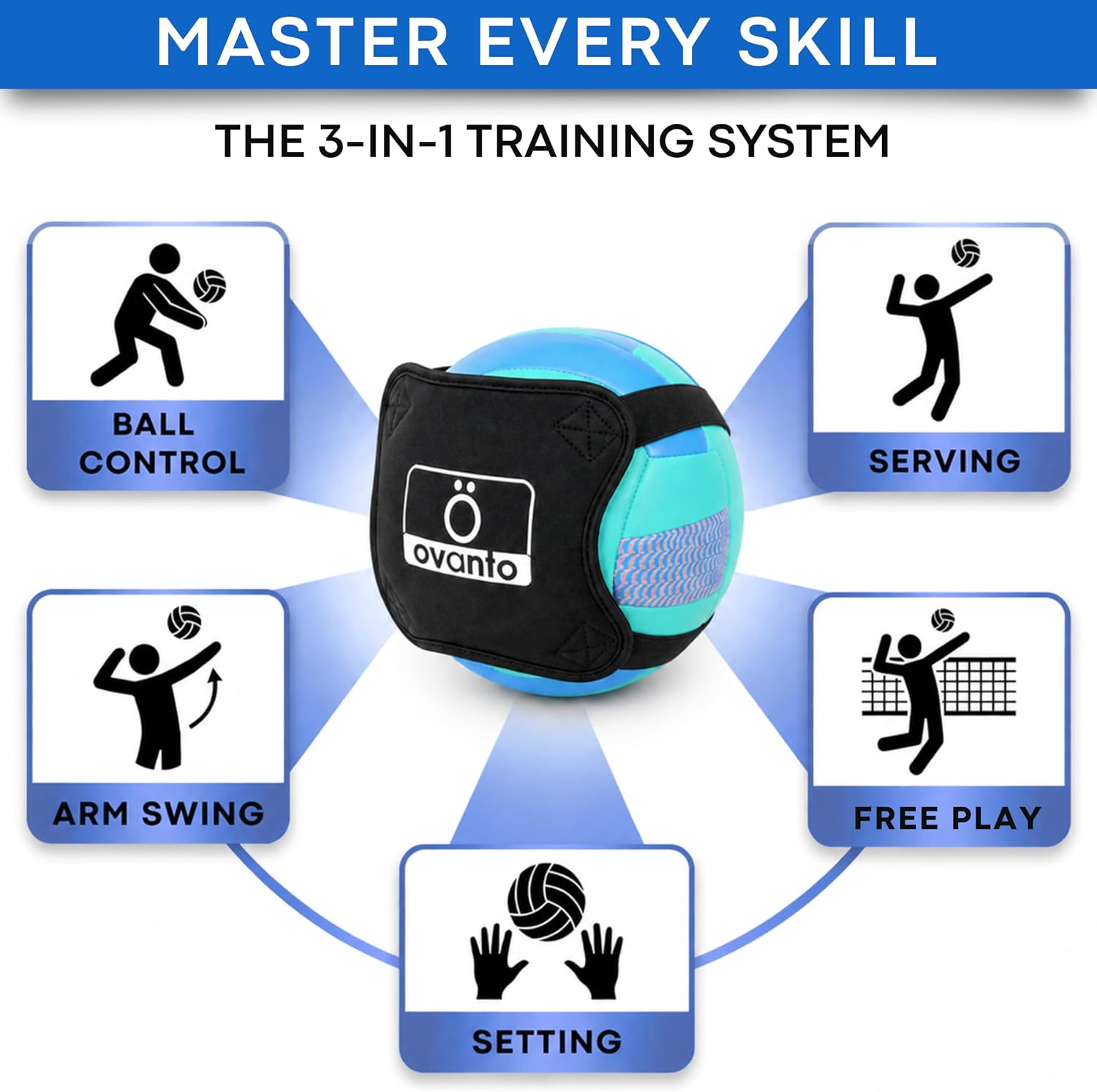 OVANTO Volleyball Training Equipment Kit