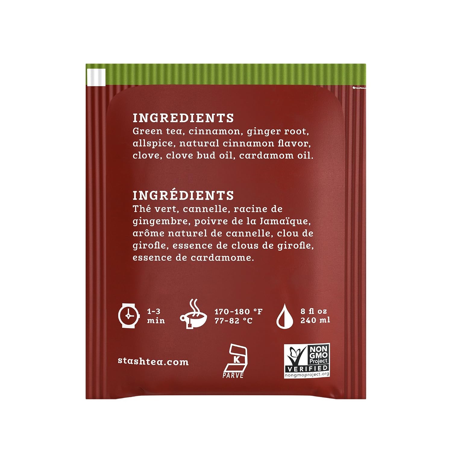 Stash Tea Premium Green Tea, Box of 100 Tea Bags