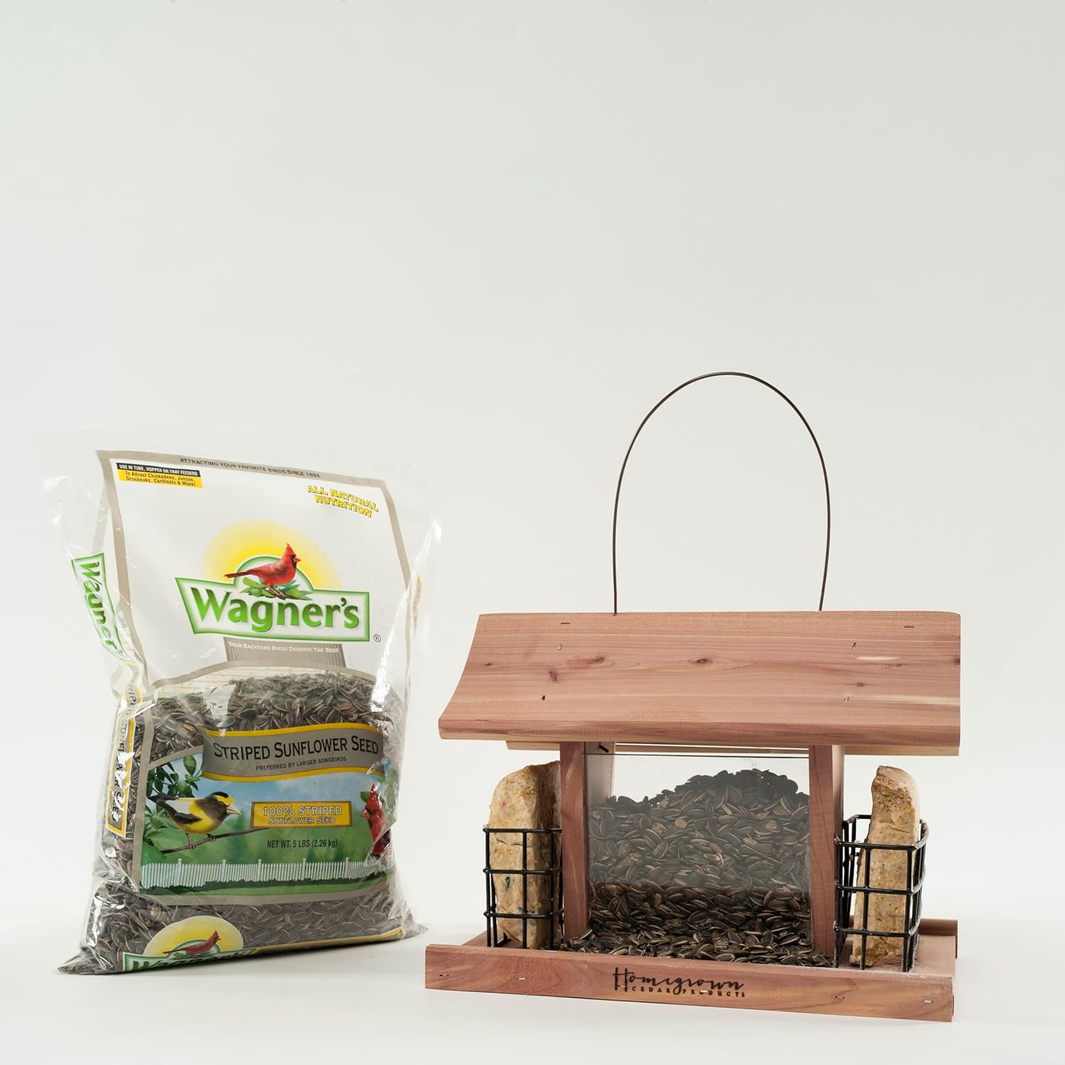 Wagner's 62028 Striped Sunflower Seed Wild Bird Food, 5-Pound Bag