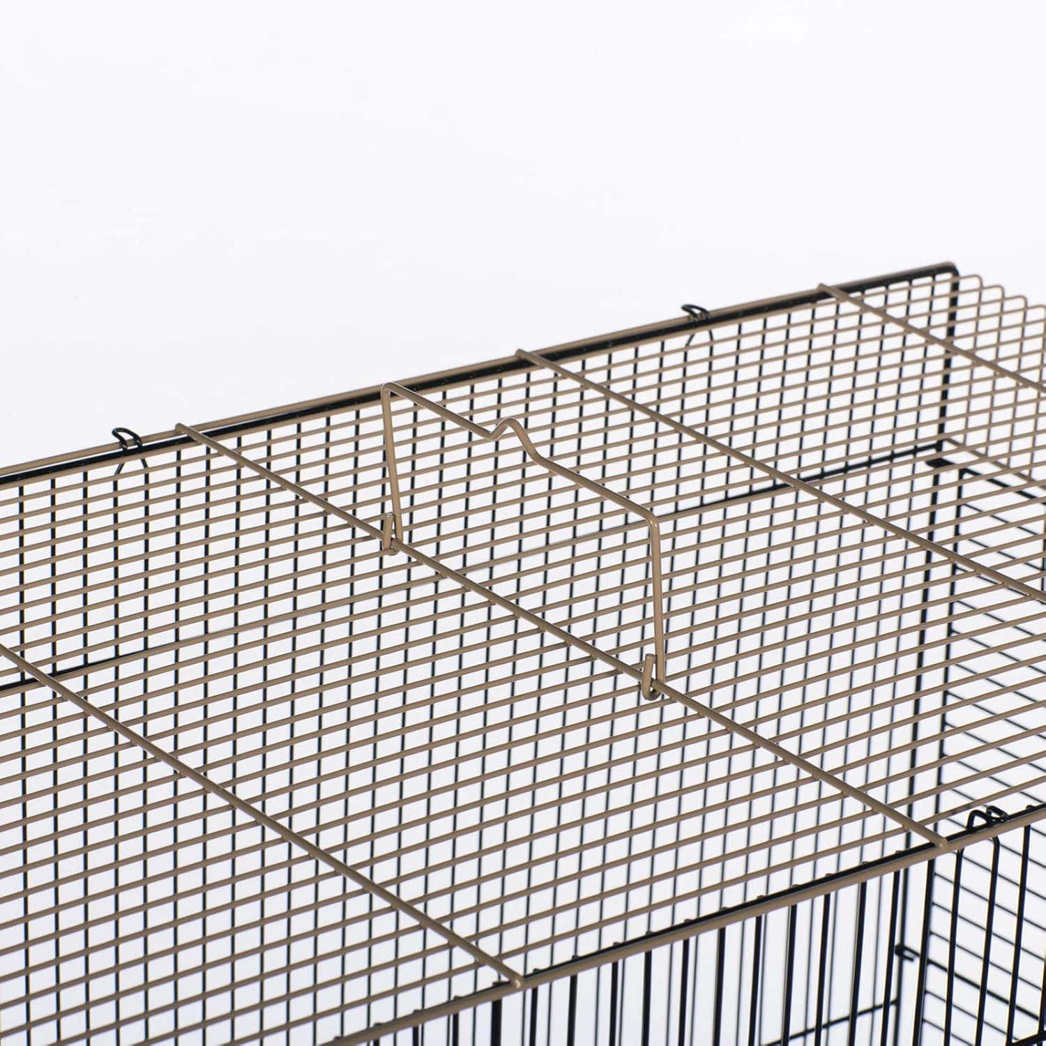 Prevue Pet Products Tall Flight Bird Cage - Blue & White | Stand Alone Large Metal Birdcage for Parakeets, Cockatiels, Conures, Lovebirds, Finches, and Canaries