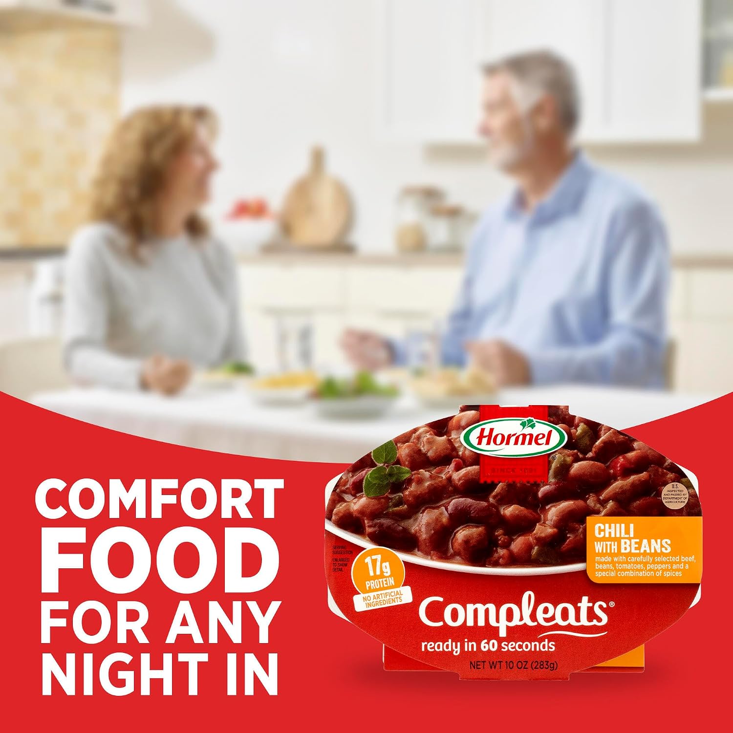 HORMEL COMPLEATS Chicken Alfredo Microwave Tray, 10 oz. (6 Pack)