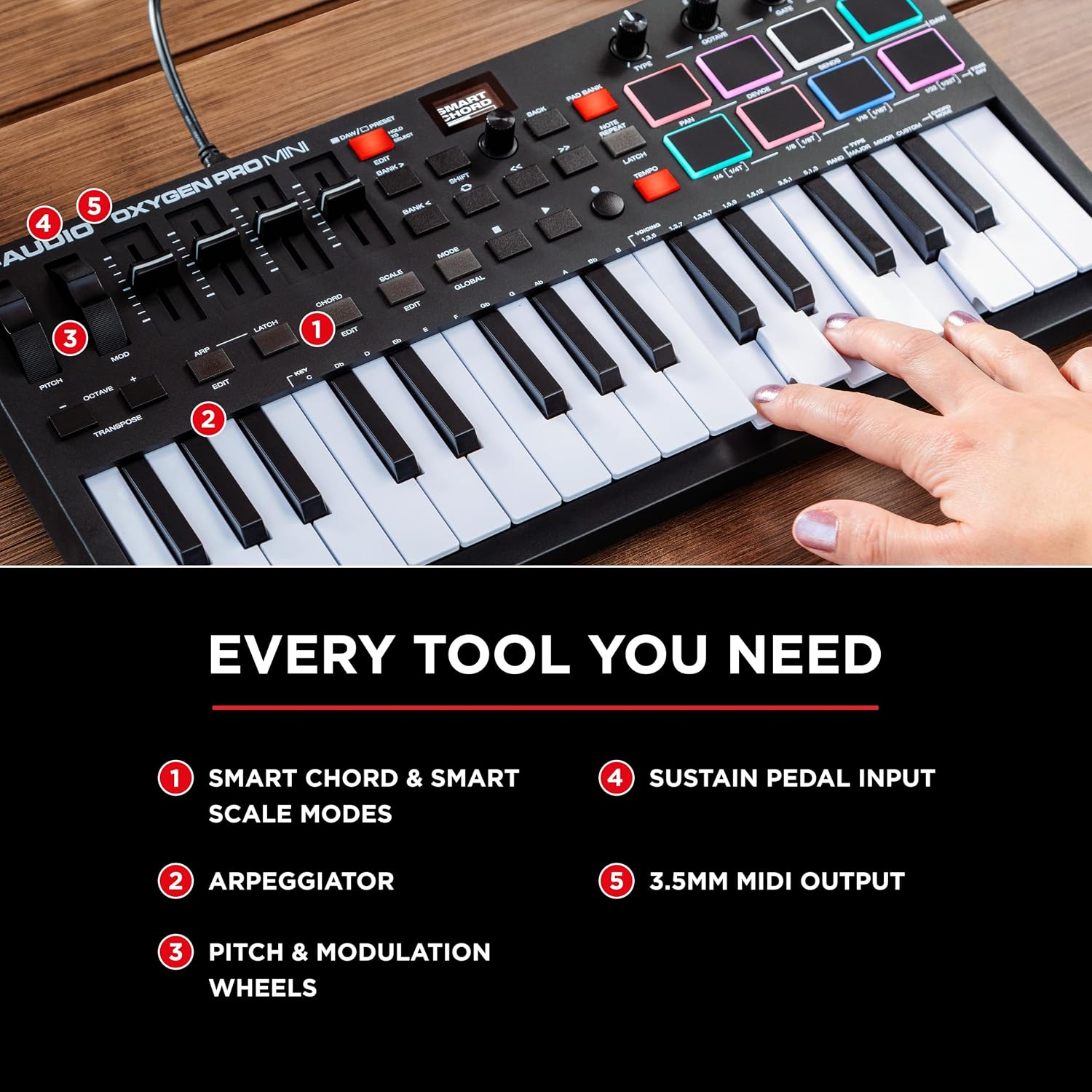 M-AUDIO Oxygen Pro Mini 32 USB MIDI Keyboard Controller