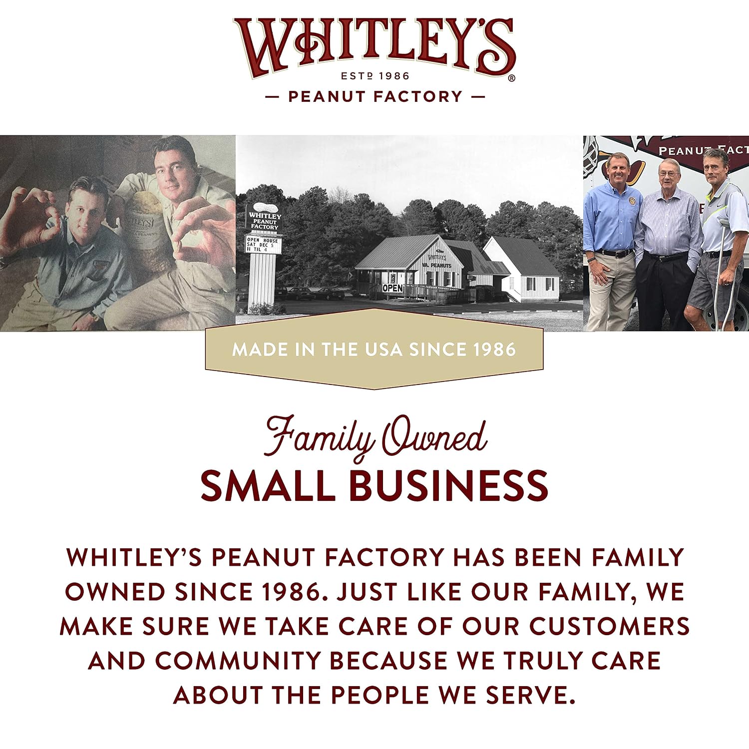 Whitley’s Salted Virginia Peanuts, Super Extra Large, Home Cooked 40 oz | Small Batch Roasted, Hand Seasoned, Vacuum-Sealed Tin, Coconut & Peanut Oil, Gluten Free, Cholesterol Free, 2.5 Pounds