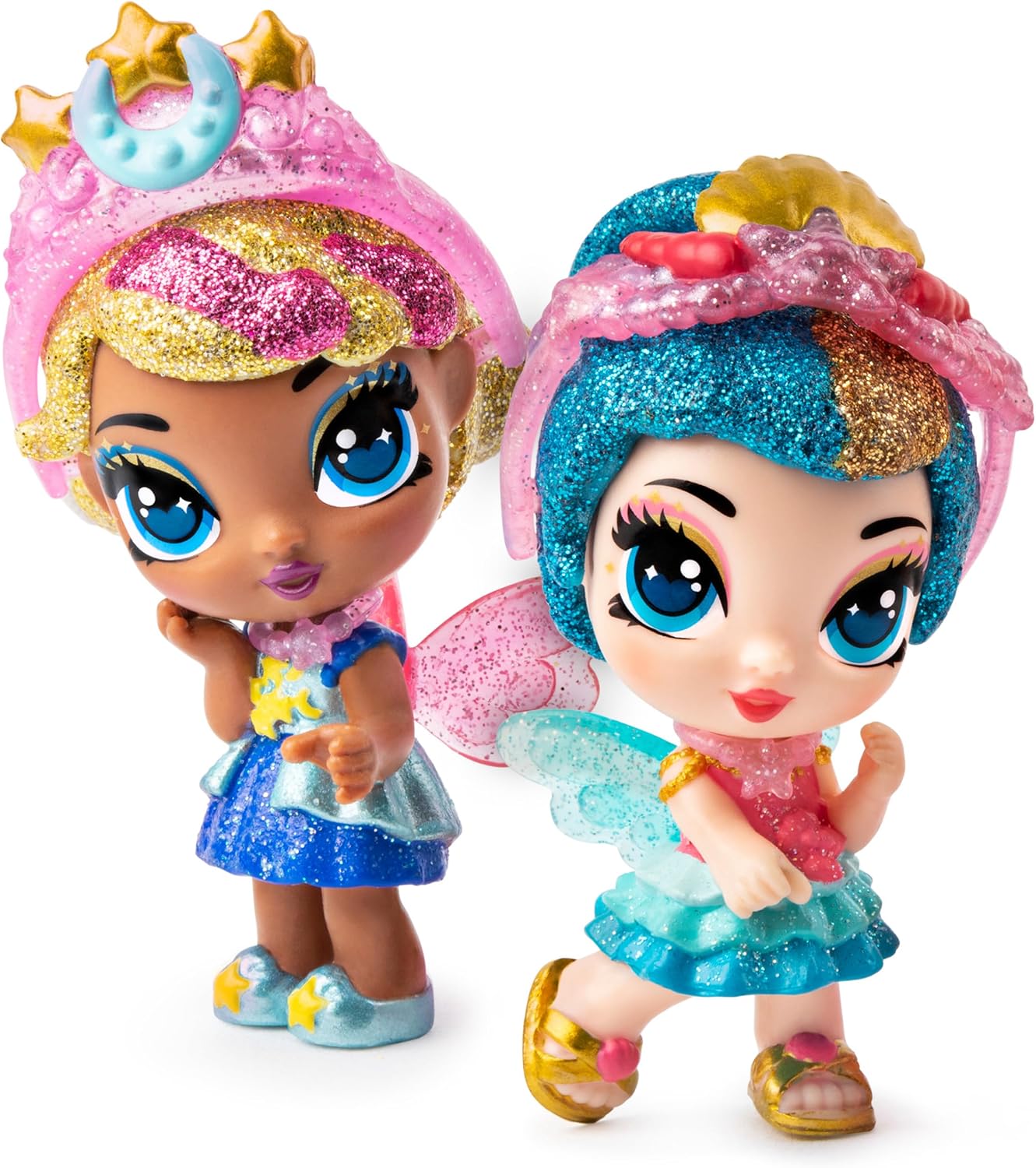 Hatchimals, Pixies Royals 2-Pack, 2.5-Inch Collectible Dolls and Accessories, for Kids Aged 5 and Up (Styles May Vary)