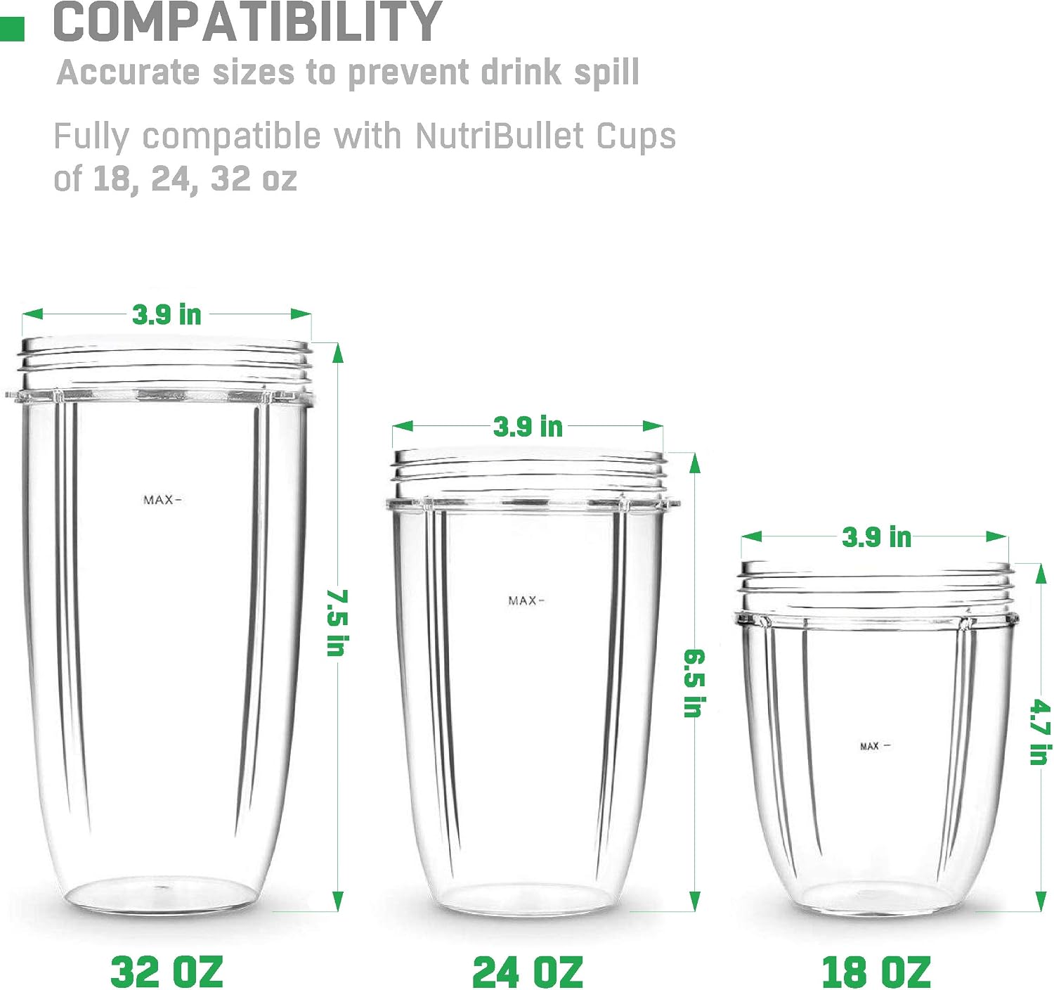 2 To-Go Lid for Nutribullet Blender Cups Lids Replacement Parts Accessories