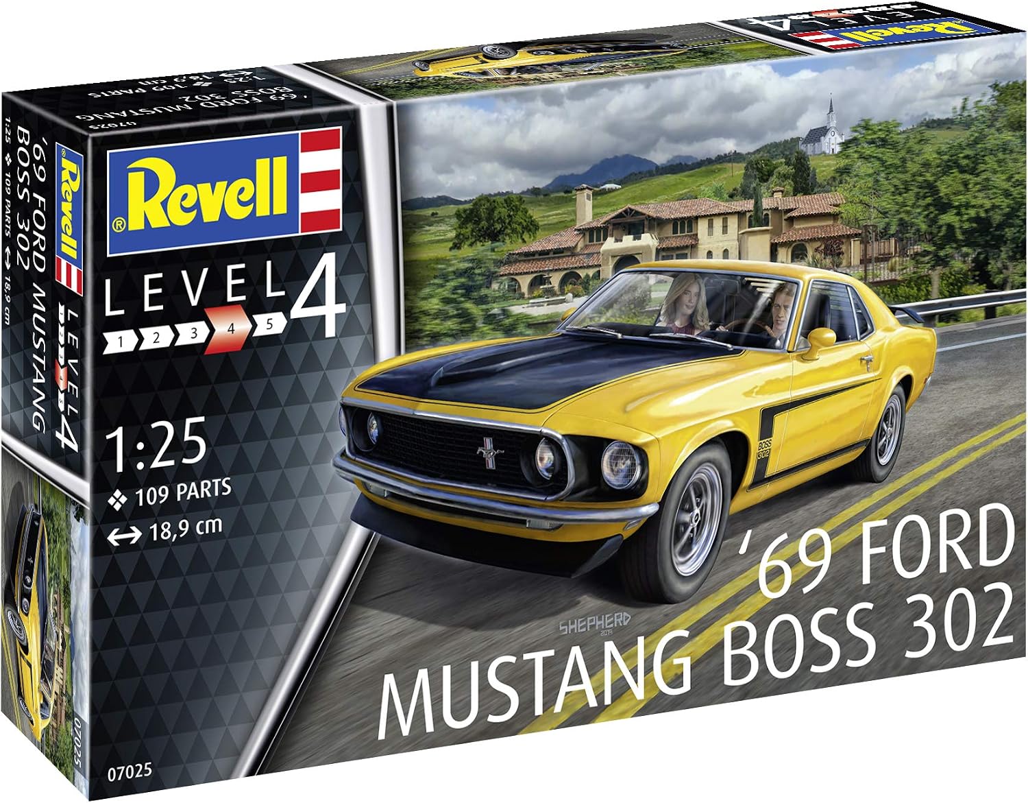 Revell RV07025 1969 Boss 302 Mustang Plastic Model kit