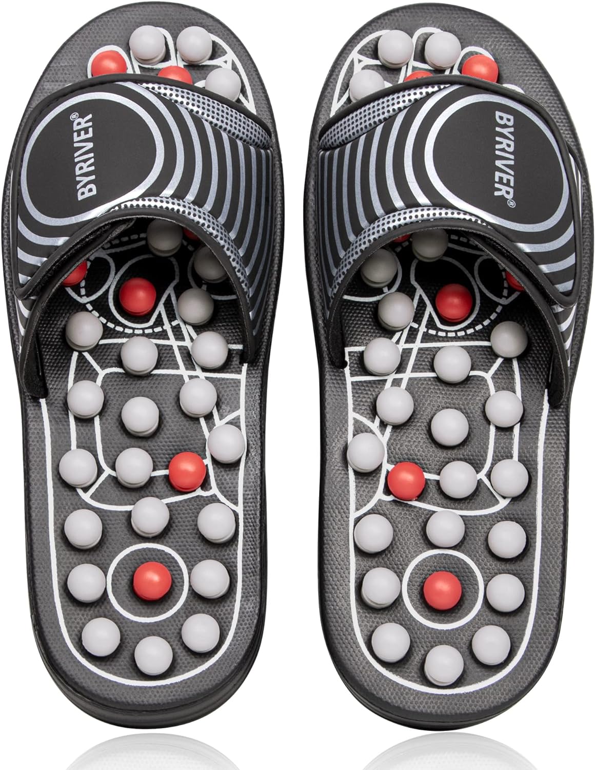 BYRIVER Blood Circulation Foot Massager for Healthy Leg Feet, Cold Leg Therapy Massage Tools, Healthcare Slippers Sandals Shoes