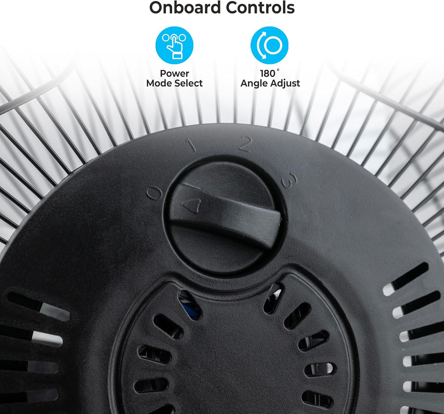Comfort Zone 9 inch Cradle Fan, 3 Speed Floor or Table Fan with180 Degree Tilt, Metal Construction and Aluminum Blades, Carry Handle, Rubber Feet, Ideal for Bedroom, Workshop, or Garage, Black