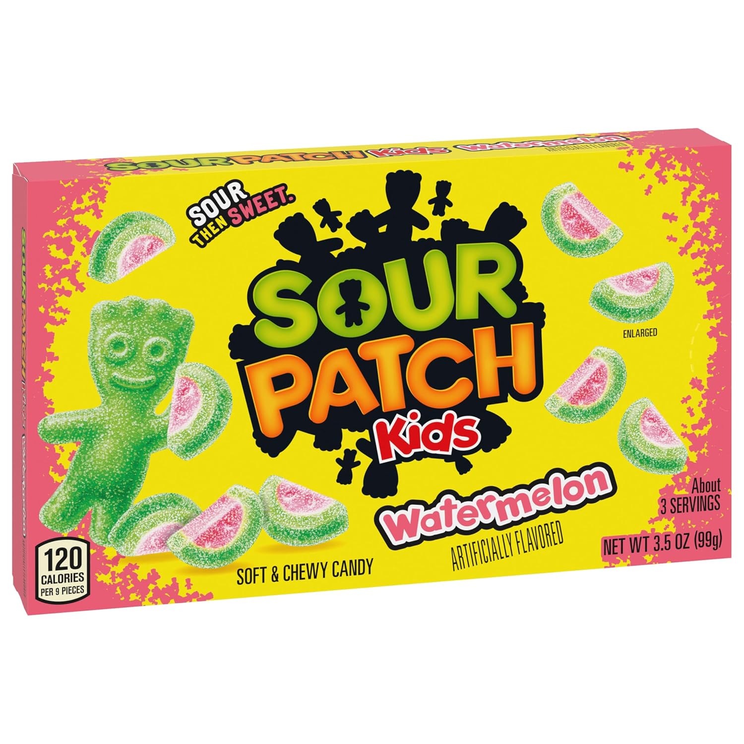 SOUR PATCH KIDS Watermelon Soft & Chewy Gummy Candy, Bulk Candy, 12 Boxes