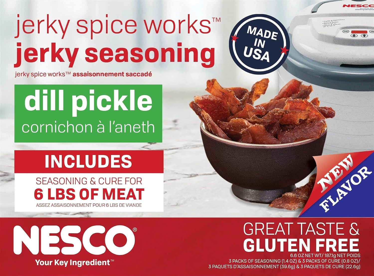 NESCO TJ-18, Jerky Spice Works, Teriyaki Flavor, 9 Count