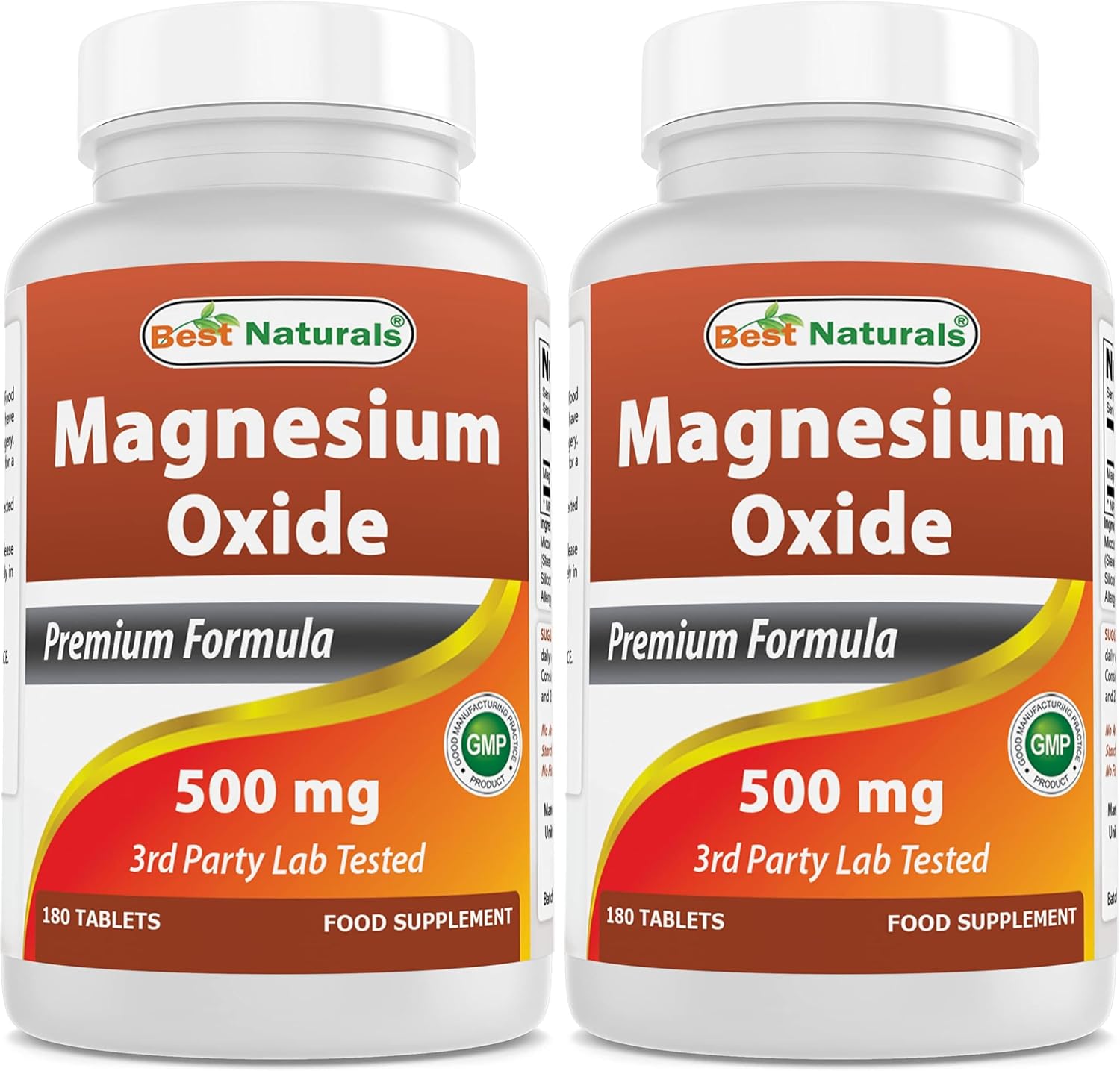 Best Naturals Magnesium oxide 500 mg 180 tablets