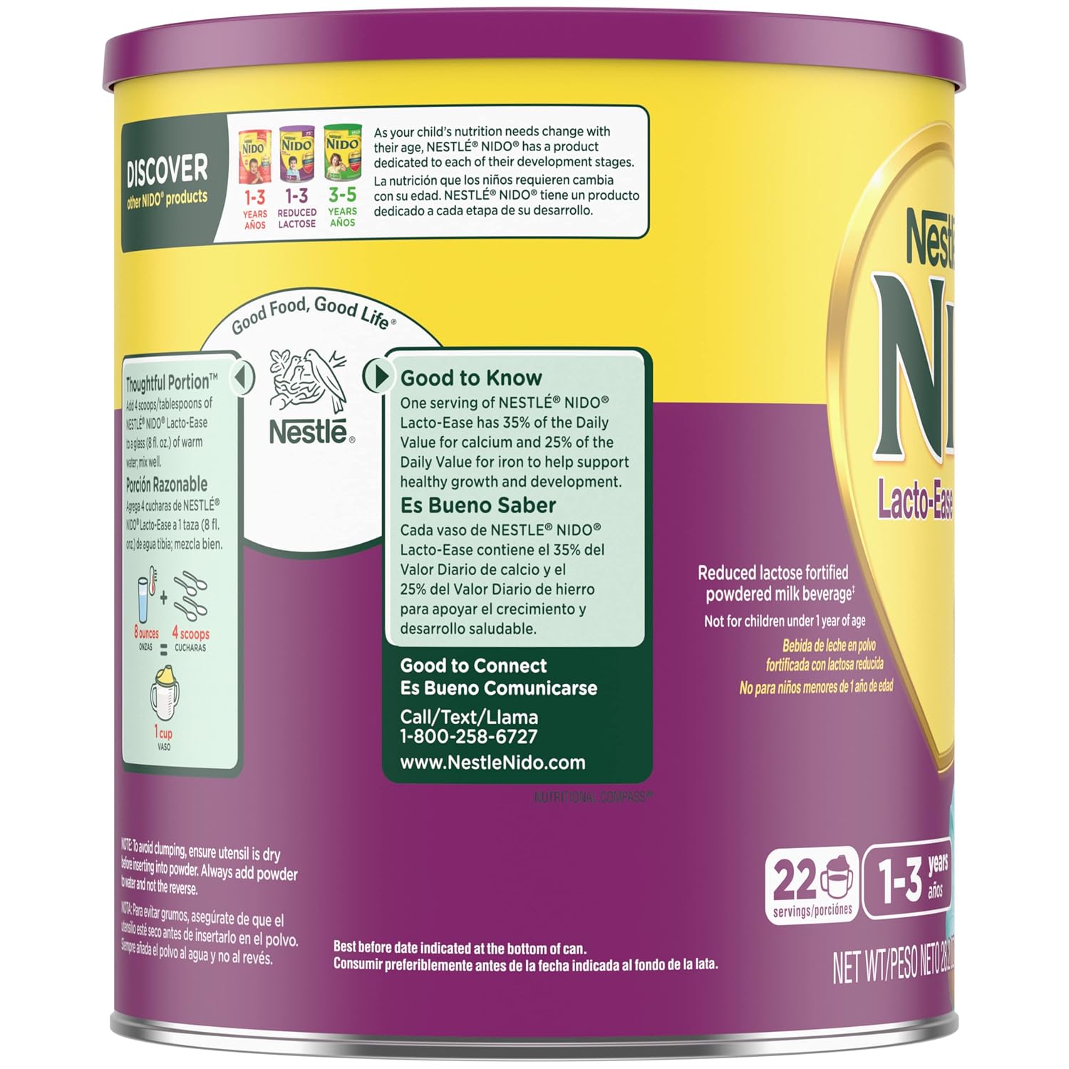 Nestle Nido Lacto-Ease Toddler Milk Powder 28.2 oz
