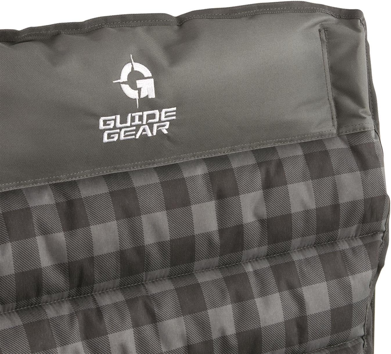 Guide Gear Oversized XL Comfort Padded Mammoth Camping Chair; Includes Carry Bag, Portable, Folding, Large Camp Lounge Chairs for Outdoor, Adults, Men and Women, Heavy-Duty 500-Pound Capacity Green