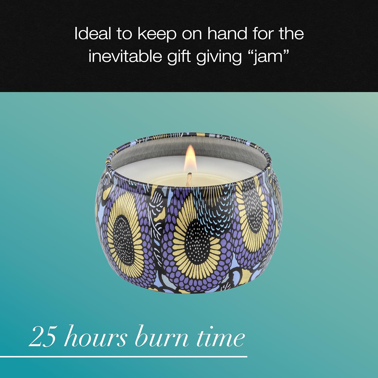 Voluspa Baltic Amber Candle | Mini Tin | 4 Oz. | 25 Hour Burn Time | Coconut Wax for a Cleaner Burn