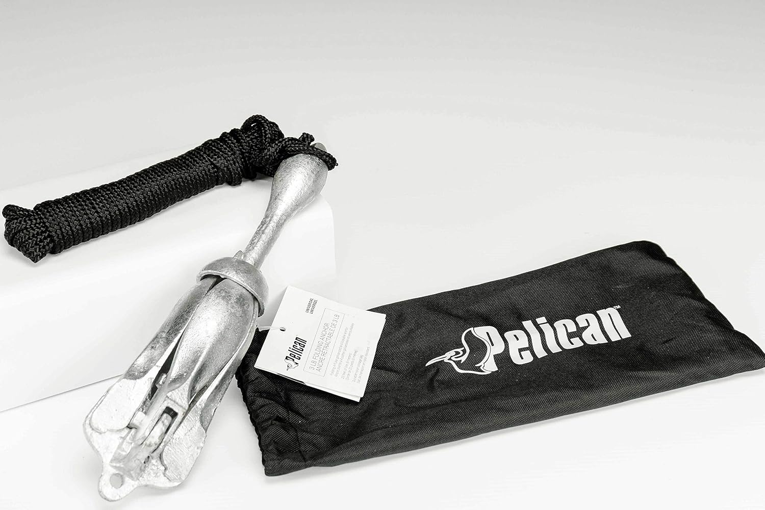 Compact Anchor Kit for Kayak, Canoe, SUP, Inflatables or Small Boats, Foldable Storage Bag, Ideal for Fishing Kayak Boating