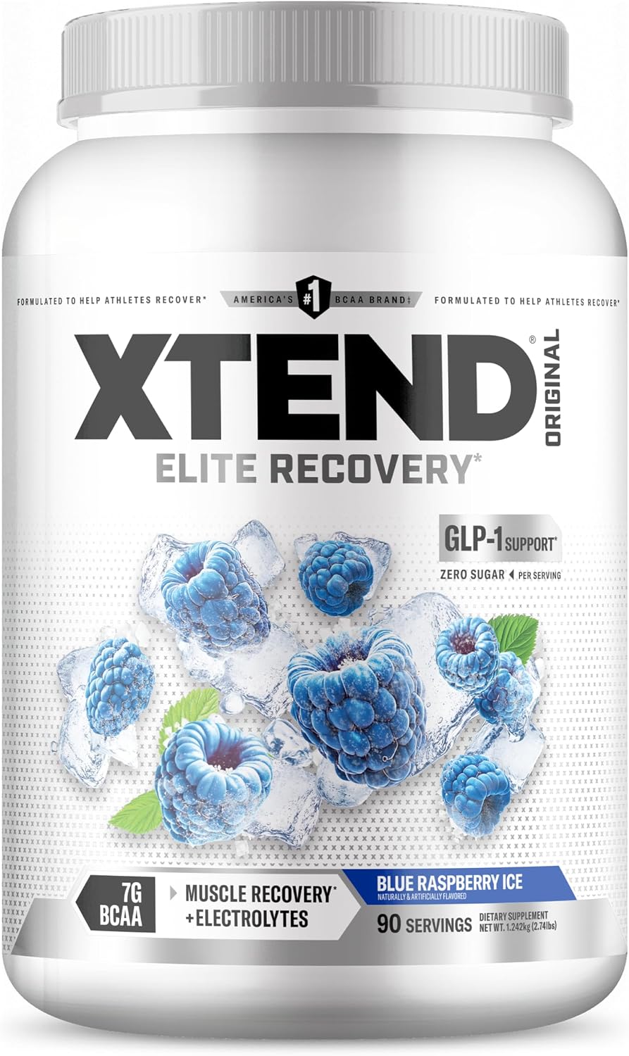 Xtend Original BCAA Powder, 7g BCAAs and 2.5g L-Glutamine for Muscle Recovery Hydration and Lean Muscle, Sugar Free Intra and Post Workout Drink with Electrolytes, Watermelon Explosion, 30 Servings