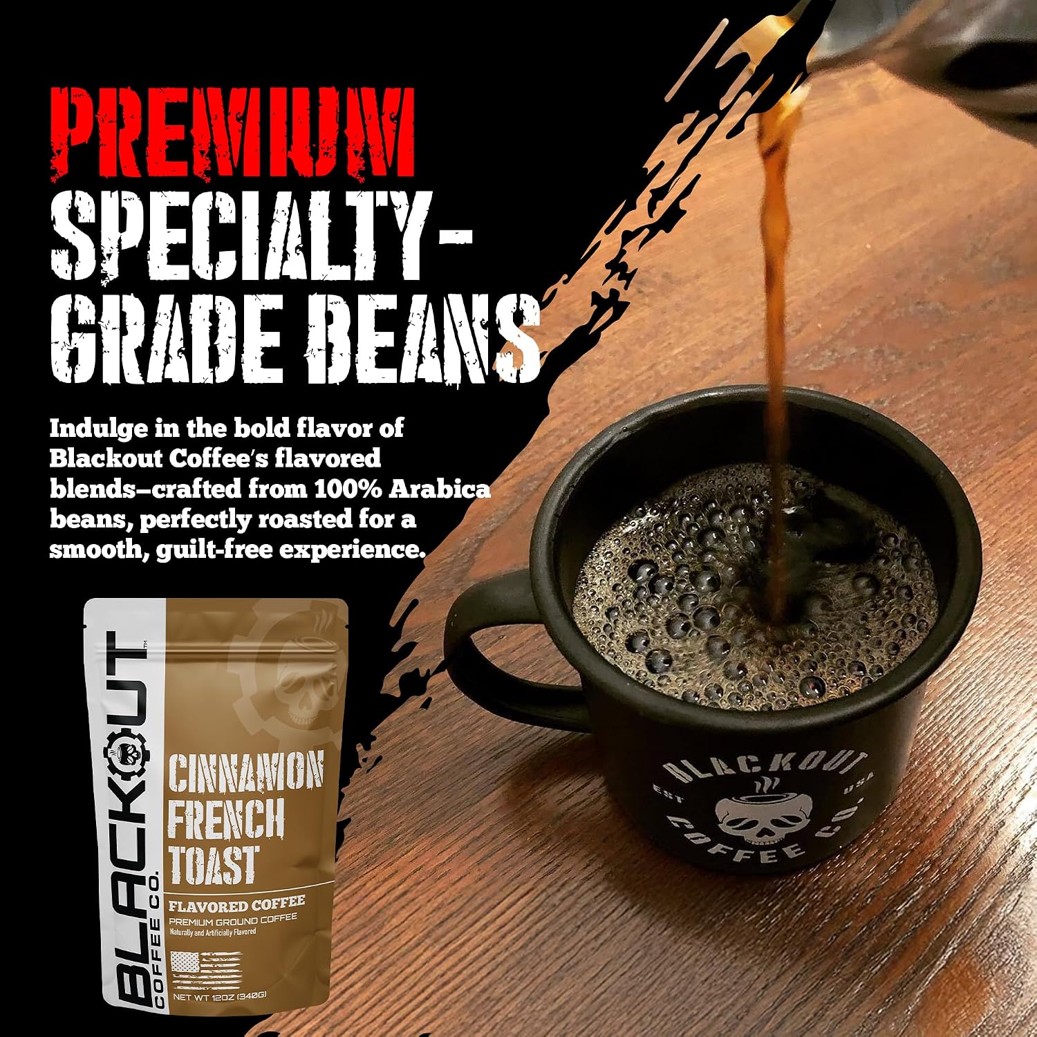 Blackout Coffee Blueberry Crumble Ground Coffee, Medium Roast, 12 oz