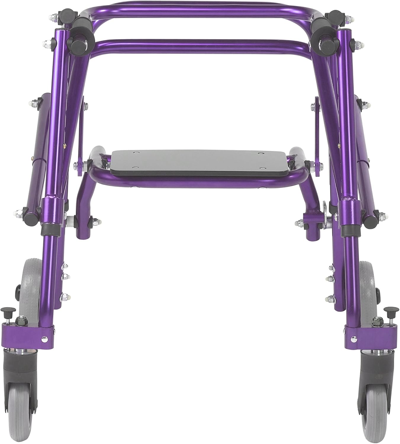 Inspired by Drive Nimbo 2G Posterior Walker with Seat, Wizard Purple, Small | Lightweight Posterior Walker with Padded Seat Lets Users Rest and Move Safely with Adjustable, Sturdy Support