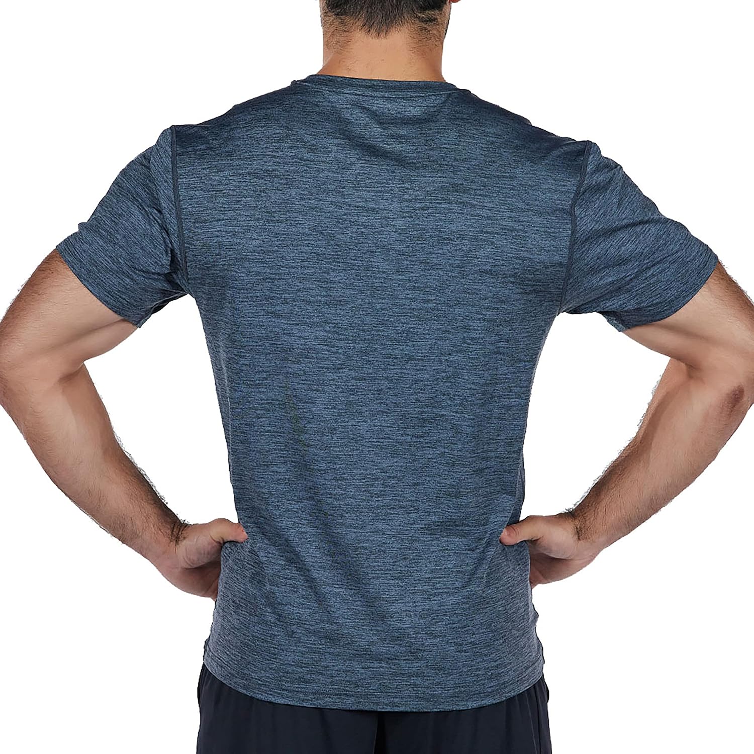 Arctic Cool Men’s Crew Neck Instant Cooling Moisture Wicking Performance UPF 50+ Short Sleeve Workout Shirt