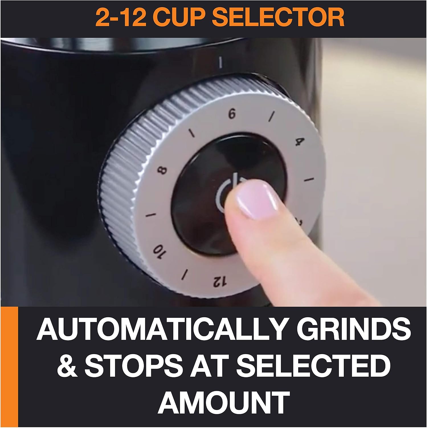 KRUPS Precision Burr Coffee Grinder: 12 Settings, 8 oz Capacity for Drip, French Press, Espresso, Pour Over, Cold Brew - Stainless Steel, 110W, Auto-Stop, Easy Clean - Coffee Grinders for Home Use