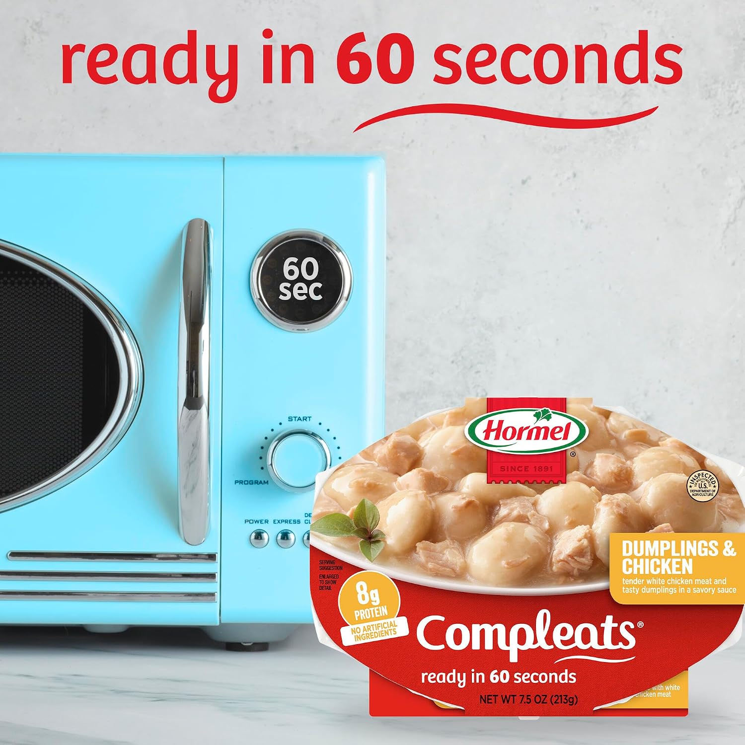 HORMEL COMPLEATS Chicken Alfredo Microwave Tray, 10 oz. (6 Pack)