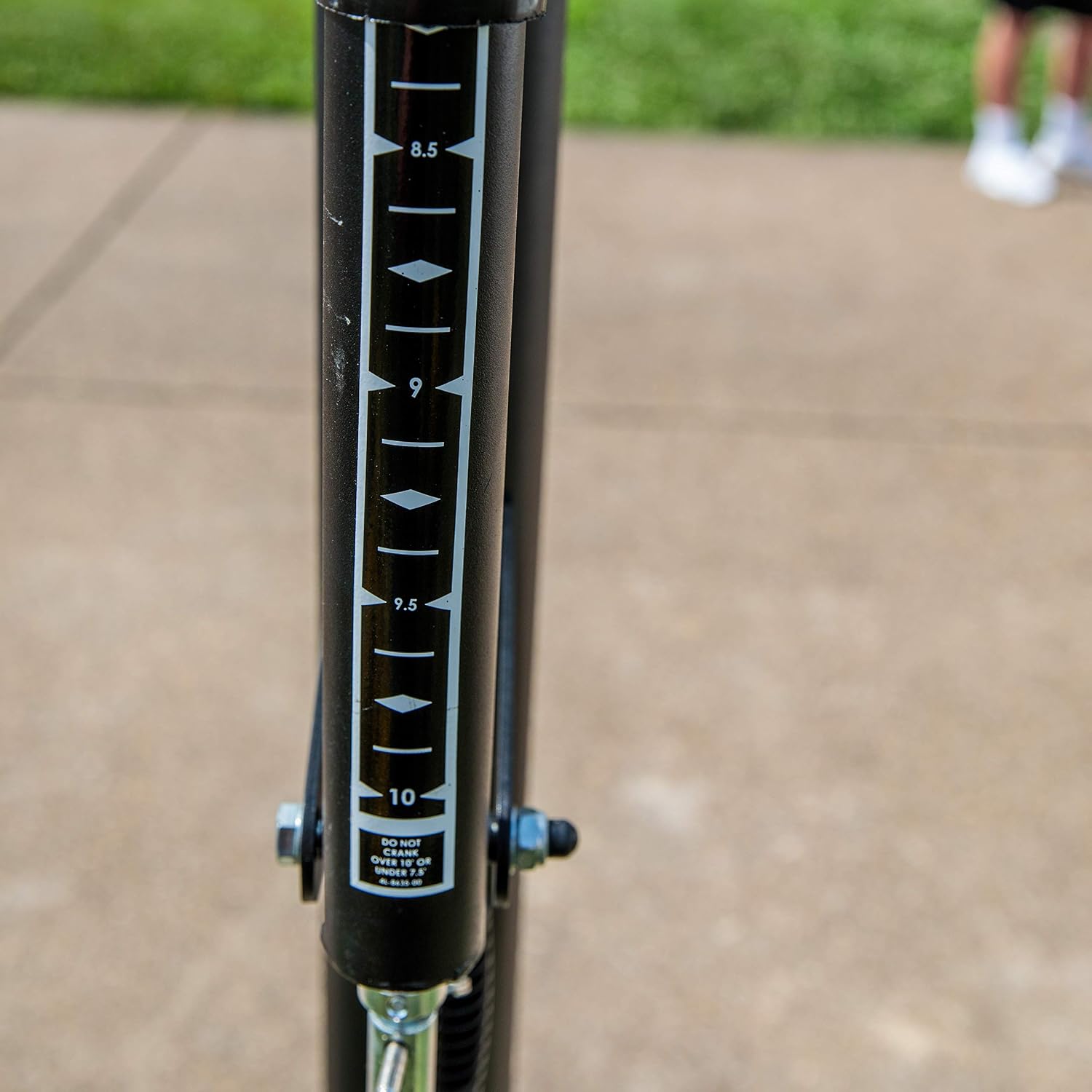 Silverback Height Adjustable In-Ground Basketball Hoop with Tempered Glass Backboard, Pro-Style Breakaway Rim, Pole and Backboard Pad
