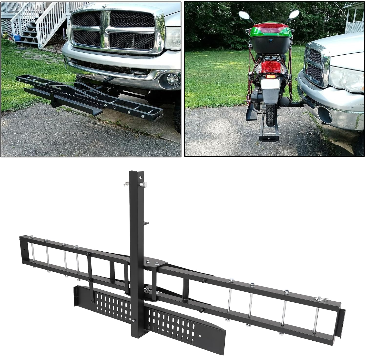 ECOTRIC 500LBS Motorcycle Trailer Hitch Carrier Scooter Dirt Bike Hauler