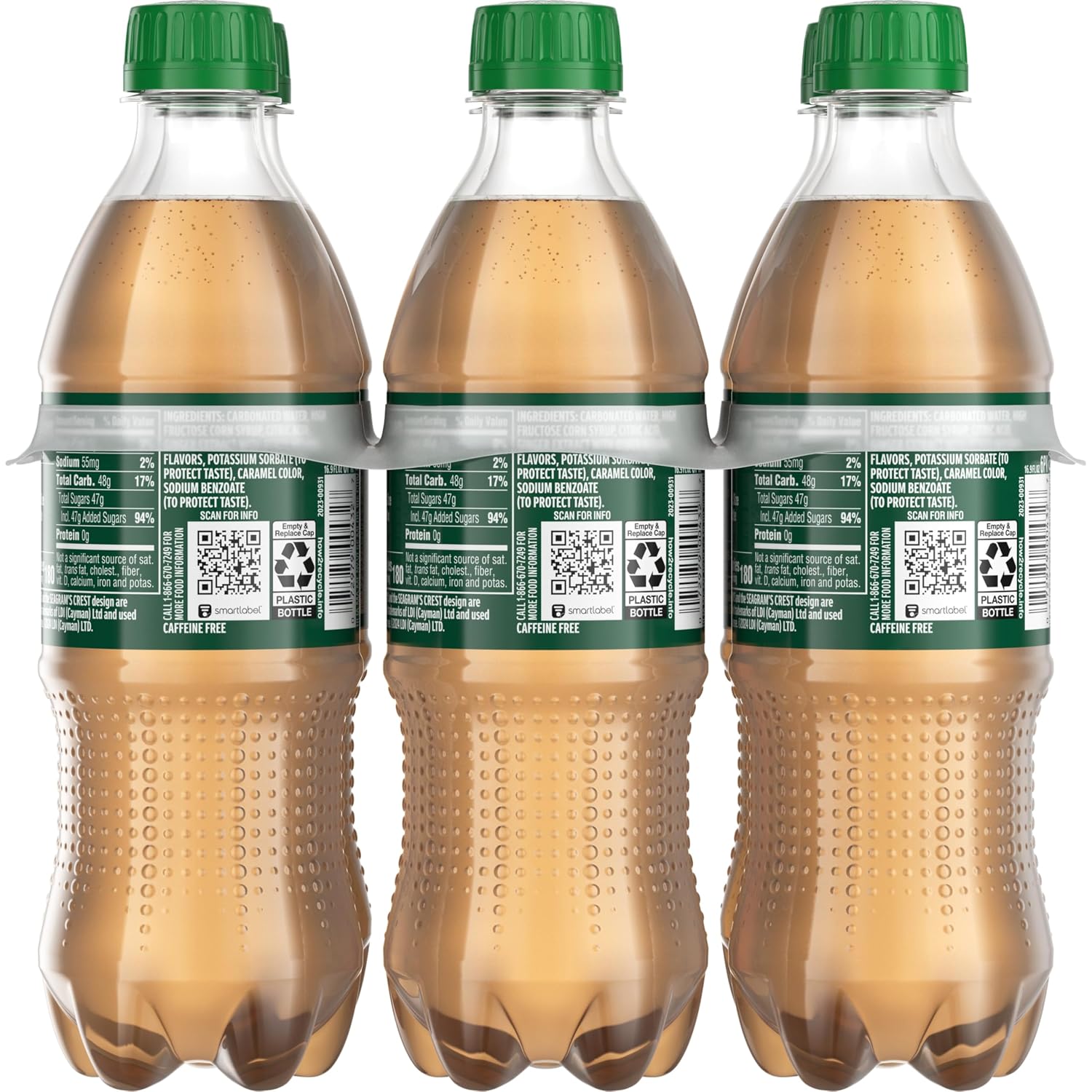 Seagram's Ginger Ale, 12 fl oz, 12 Pack