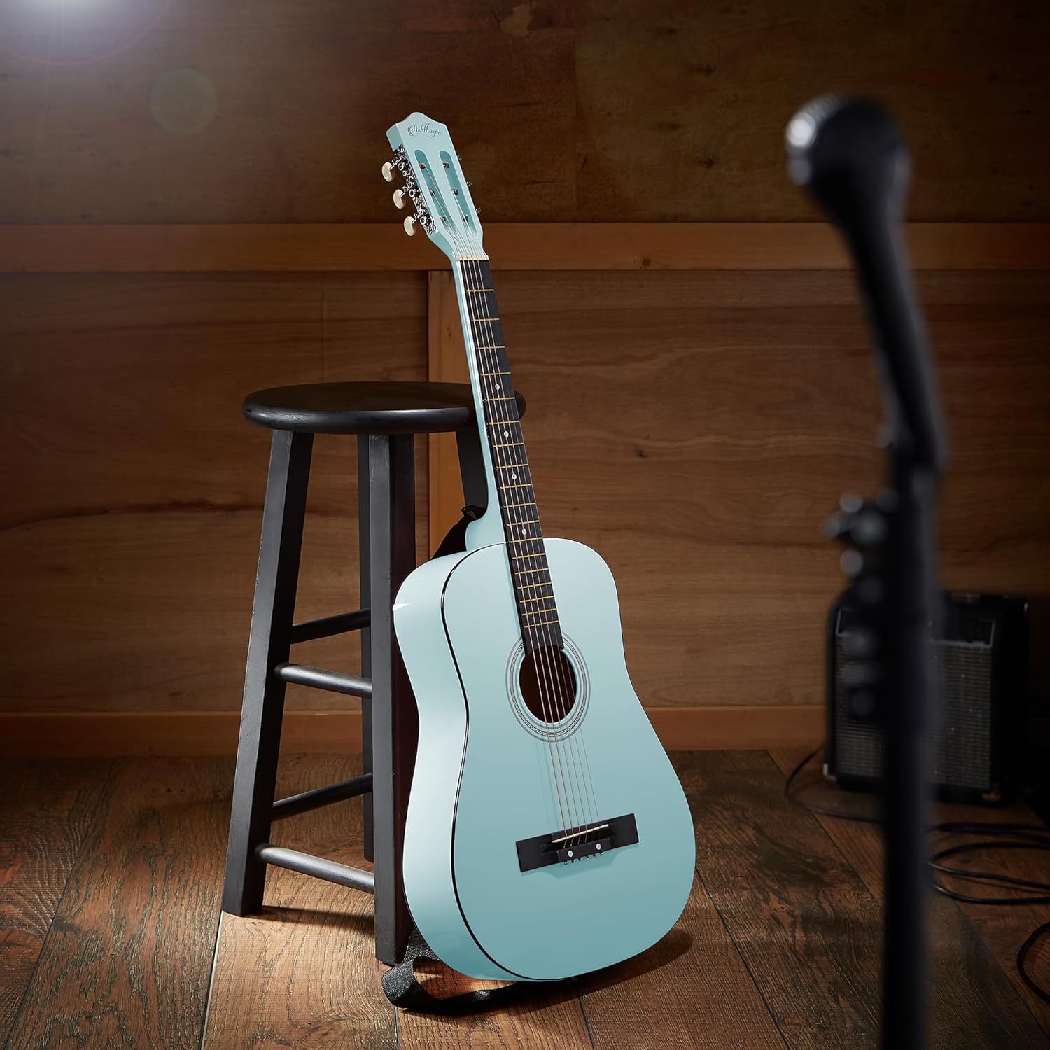 Ashthorpe 38-inch Beginner Acoustic Guitar (Red), Starter Kit with Gig Bag, Extra Strings, Strap, Picks, and Lessons