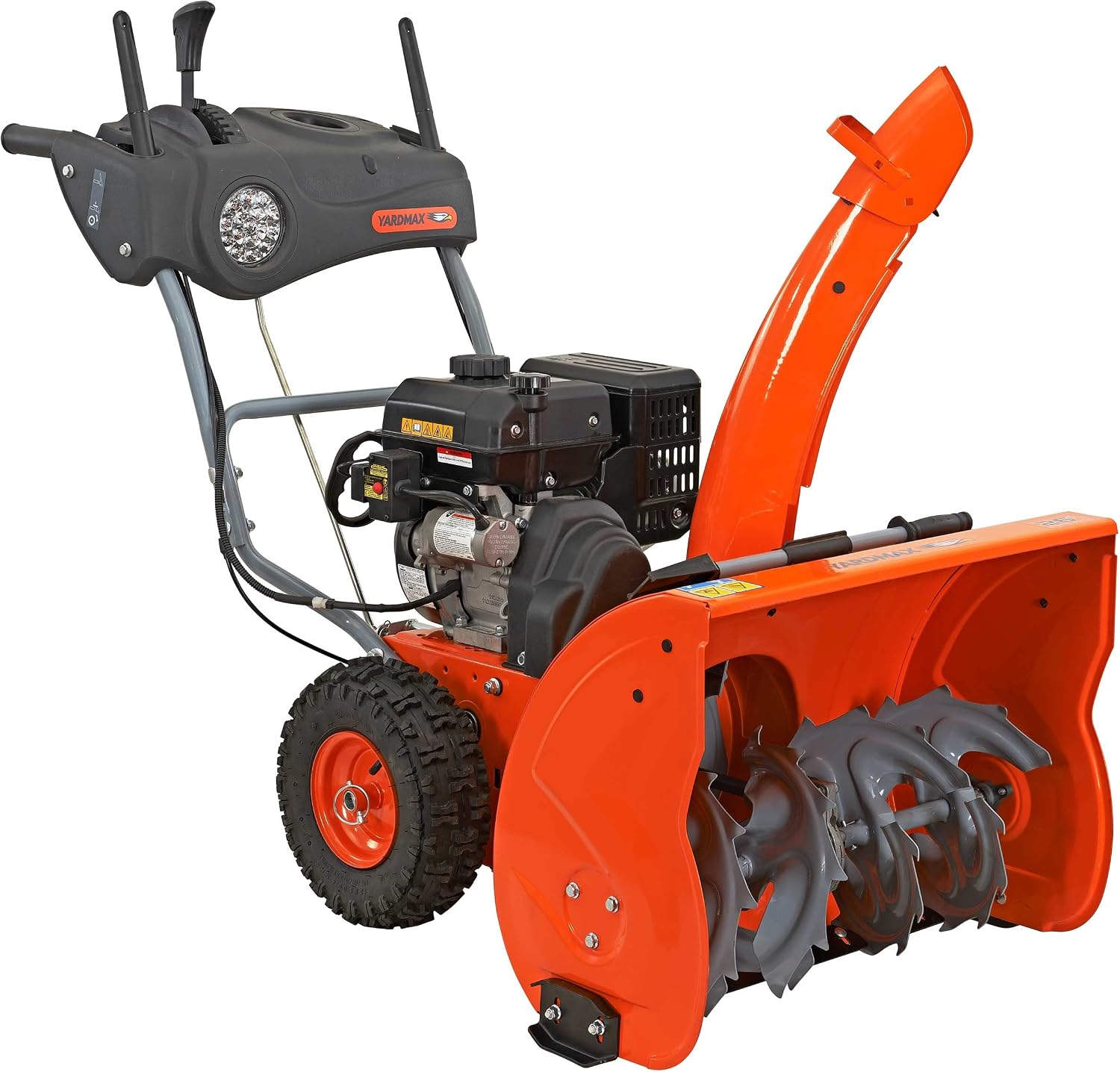 YARDMAX YB6770 26 in. 212 cc Two-Stage Self-propelled Gas Snow Blower with Push-Button Electric Start and Headlight