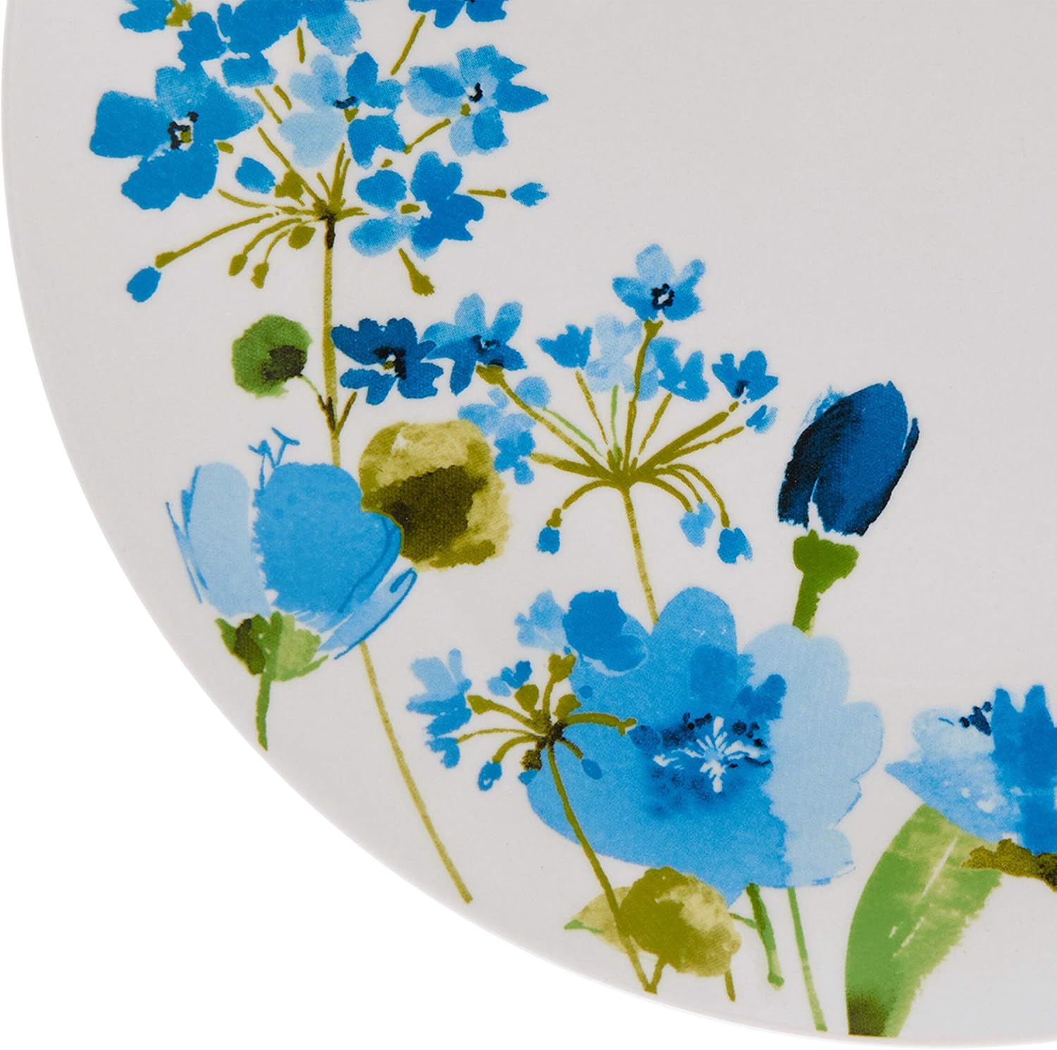Studio Nova Kendall 16 Piece Dinnerware Set - White Porcelain Modern Tableware with Coupe Shapes & Unique Rim Design - Includes Dinner Plates Bowls