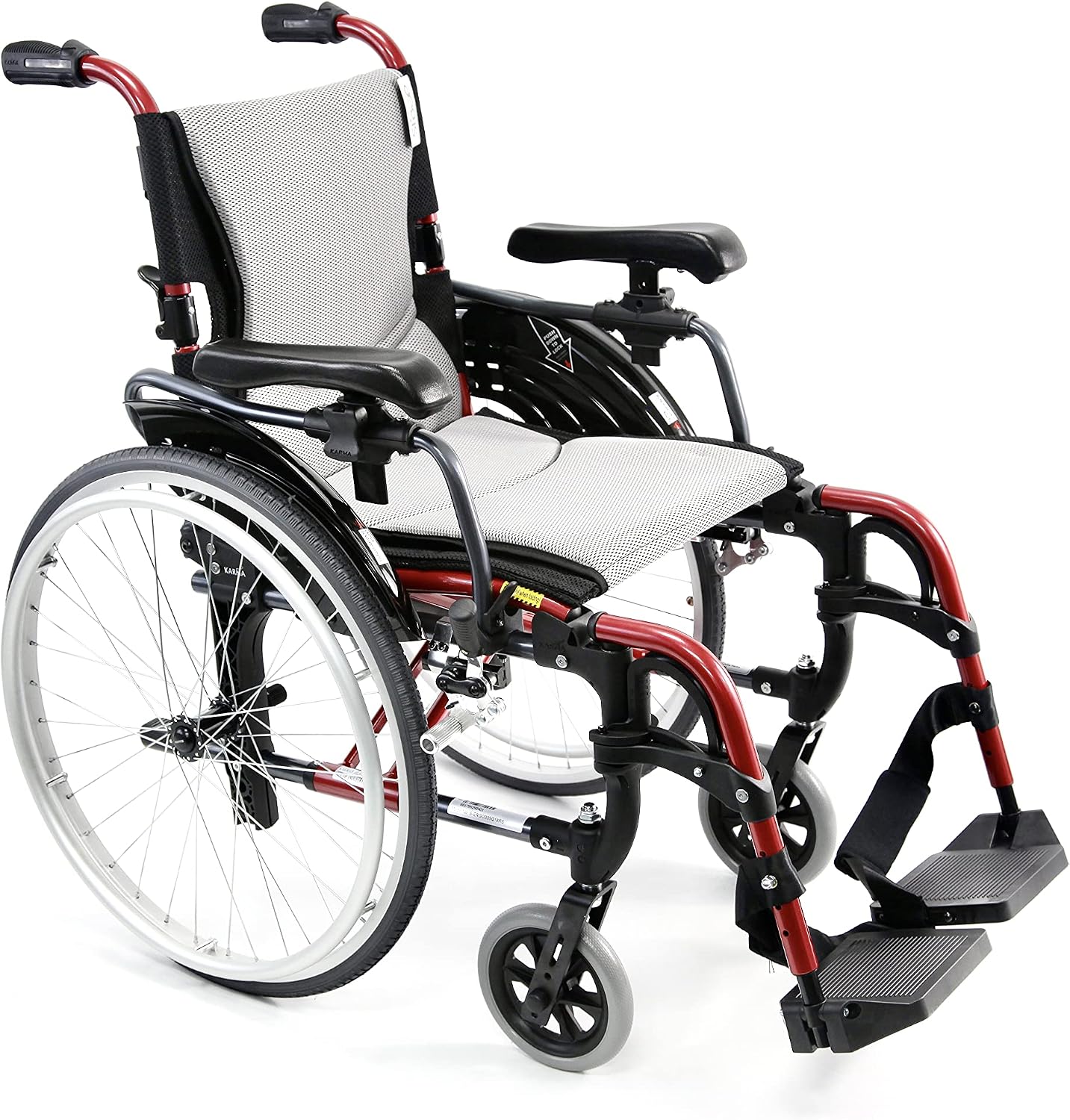 Karman 29 pounds S-305 Ergonomic Wheelchair 18" Pearl Silver