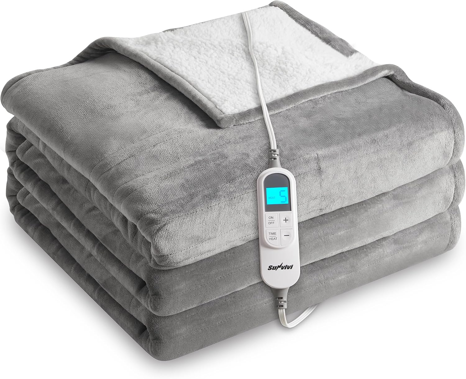 HEYNEMO Electric Blanket King Size with Dual Control