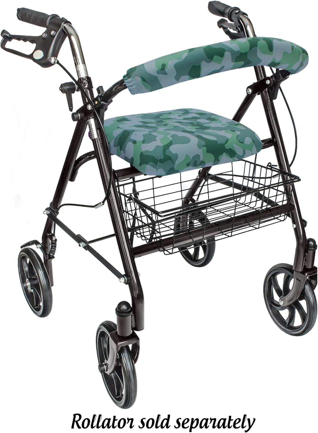 Top Glides Playful Purple Universal Rollator Walker Seat and Backrest Covers (Purple)