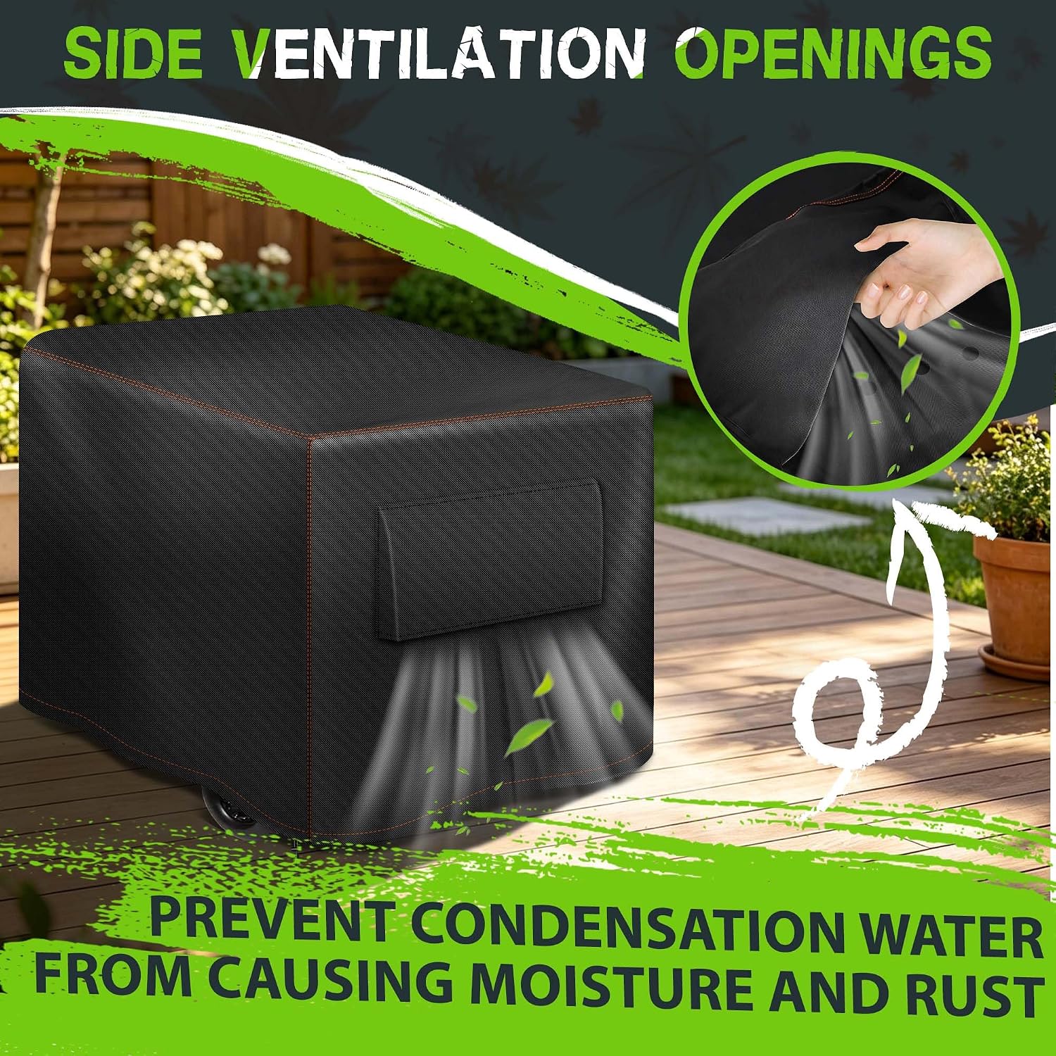 Generator Cover Portable Waterproof,Generator Rain Cover for Outside,Universal Generator Cover for Most Portable Generators 5000-10000 Watt(32"L x 24"W x 24"H)